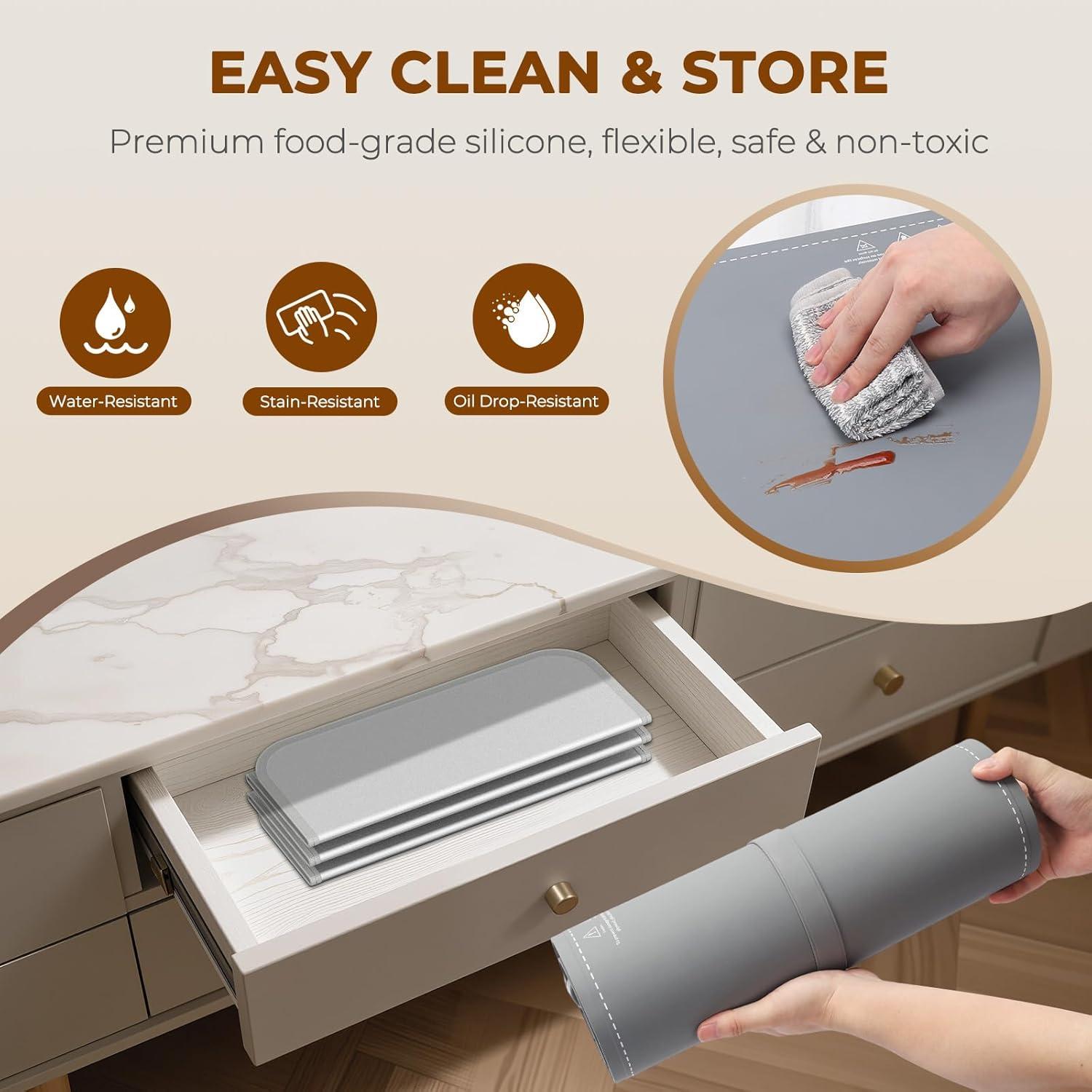 Alfombrilla Calentadora de Comida Homelove XXL Gris 93.5x38cm