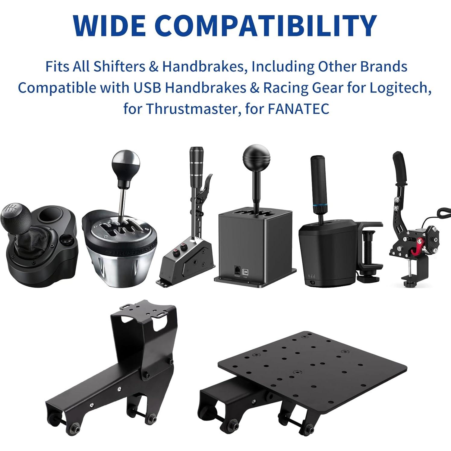 Soporte de Cambio y Freno de Mano NYVKBRR - Ajustable para Simuladores