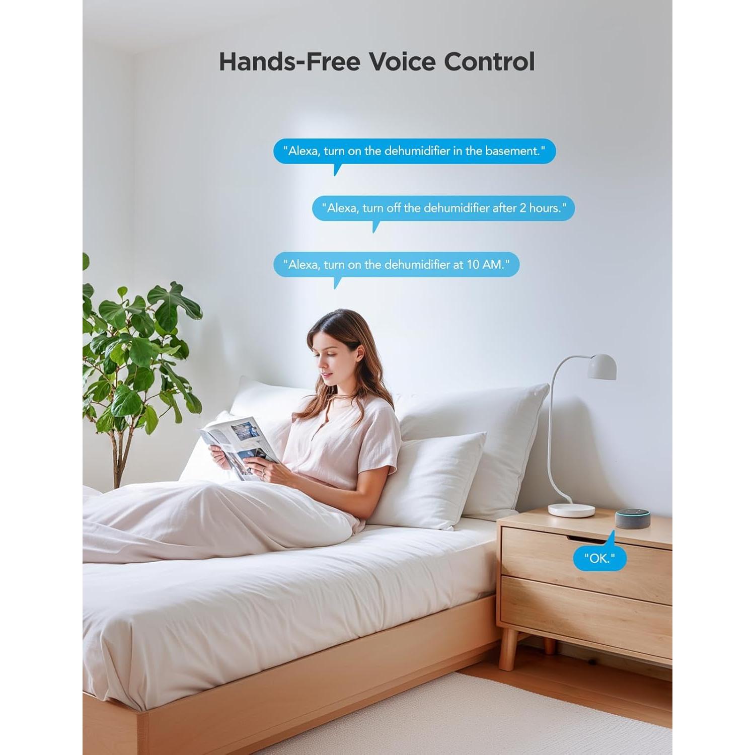 Deshumidificador Inteligente GoveeLife 7.6L 418m² Control WiFi