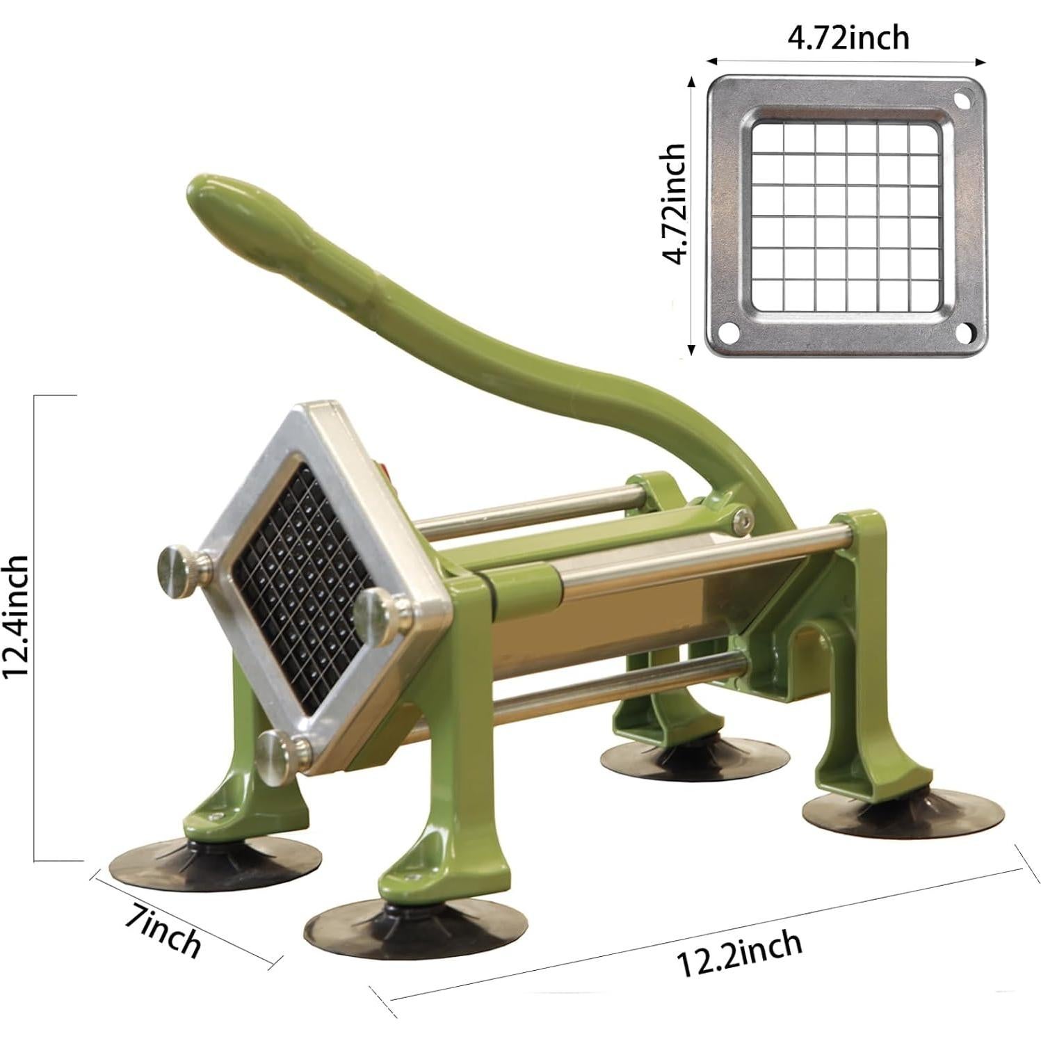 Cortadora de Papas Fritas KSIFJRTO Acero Inoxidable 3/8 y 1/4