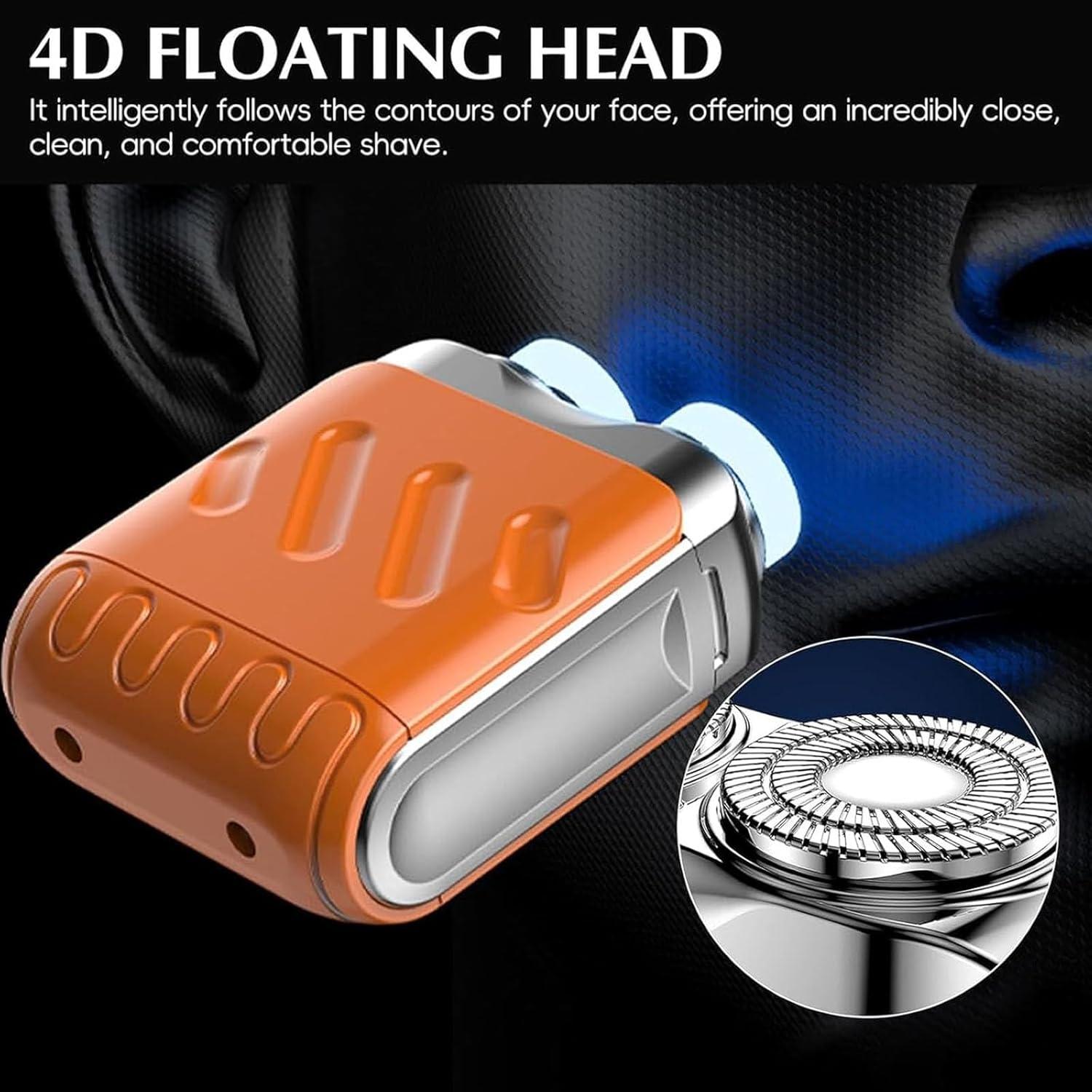 Afeitadora Eléctrica Mini Portátil R-12 USB Blanca