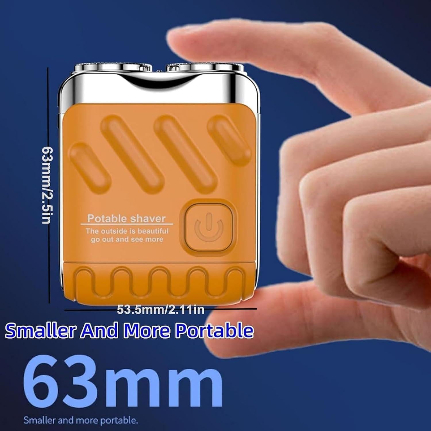 Afeitadora Eléctrica Mini Portátil R-12 USB Blanca