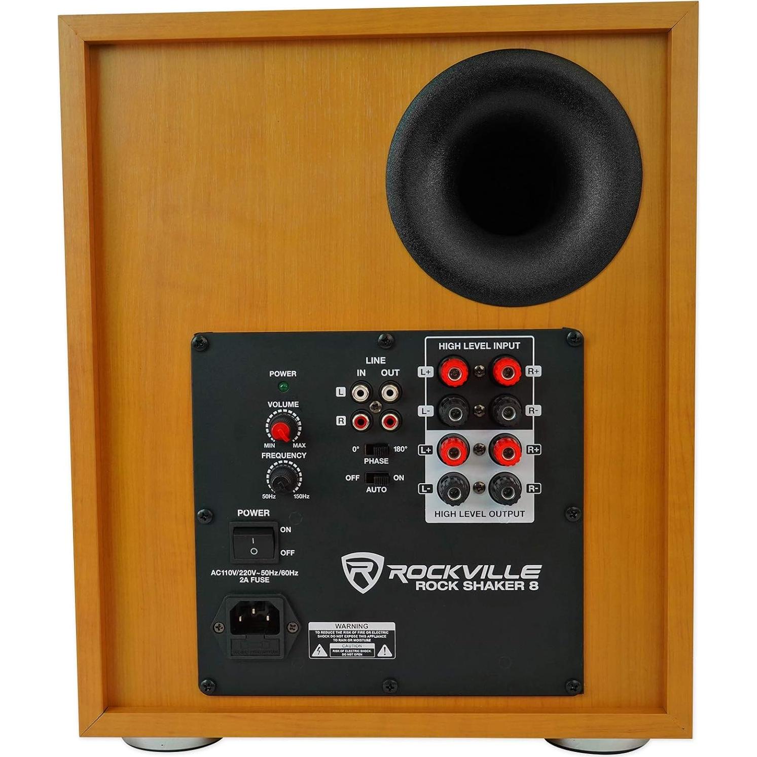 Amplificador Bluetooth Rockville BluTube WD + Altavoces 6.5"