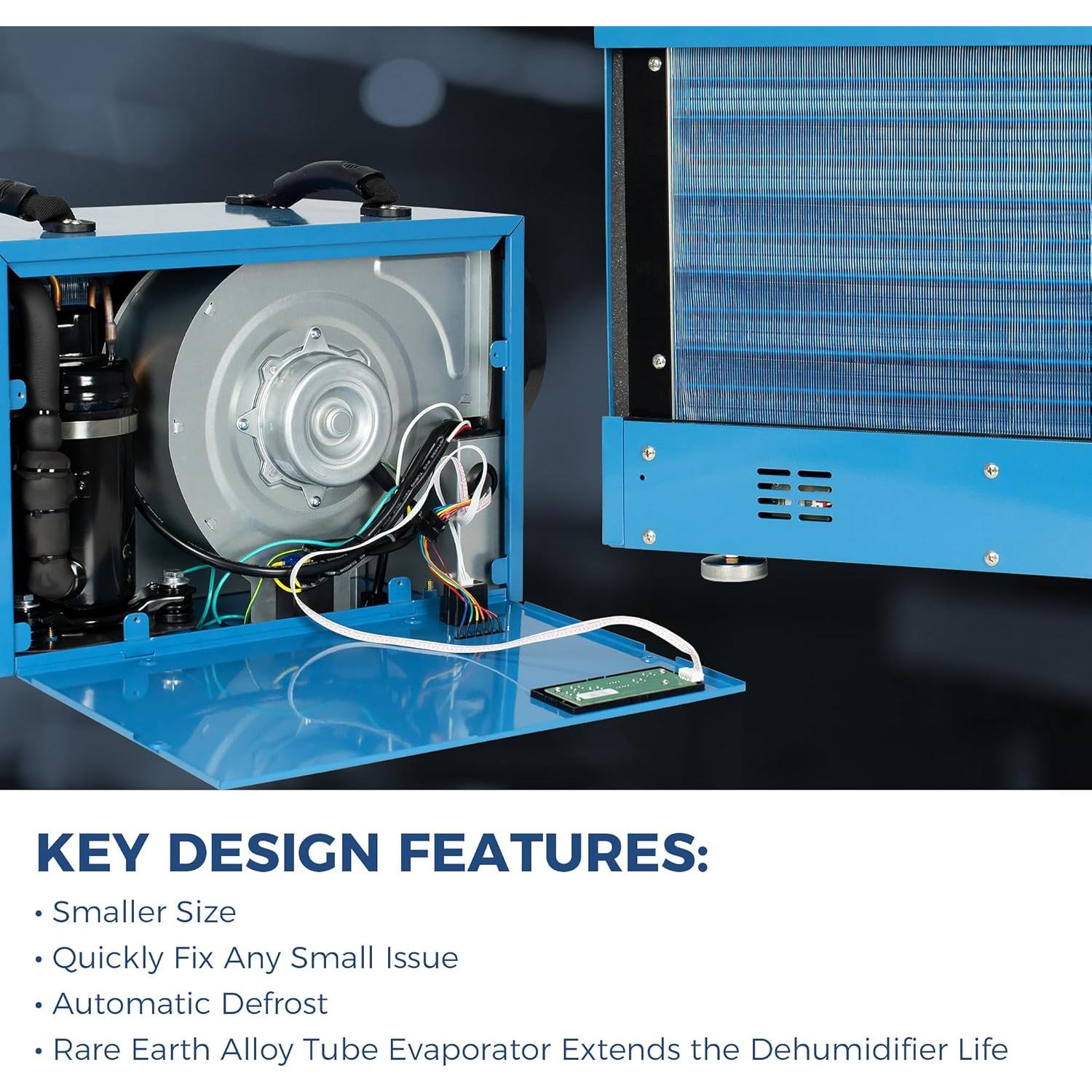 Deshumidificador Comercial AlorAir HD55 Azul 113 PPD 1200 m²