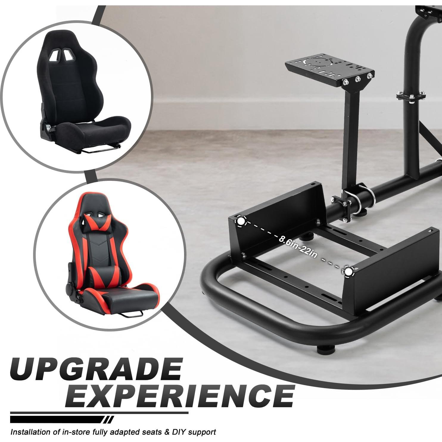 Cockpit de Simulador de Carreras HOTTOBY 50mm Ajustable PC PS4 Xbox