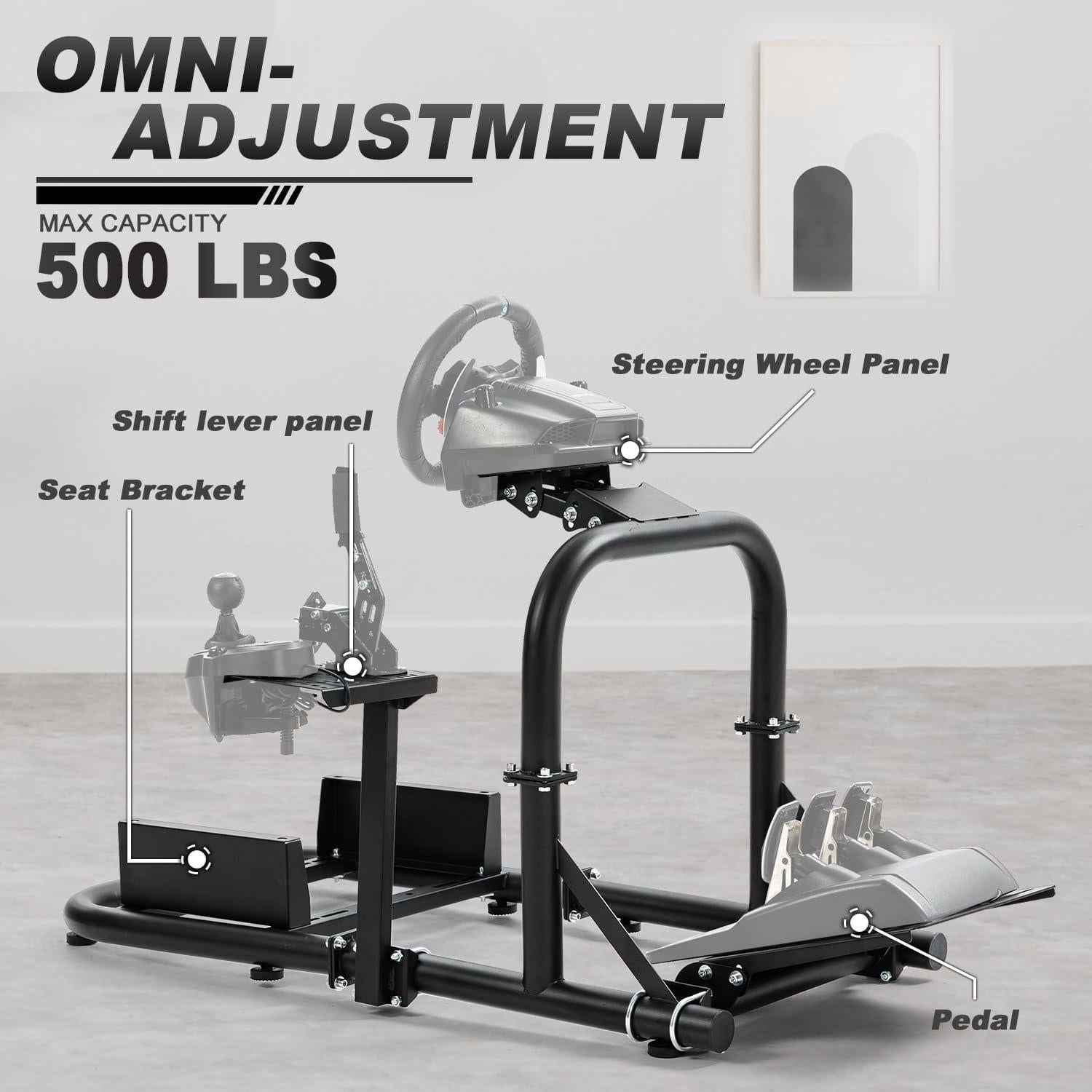Cockpit de Simulador de Carreras HOTTOBY 50mm Ajustable PC PS4 Xbox
