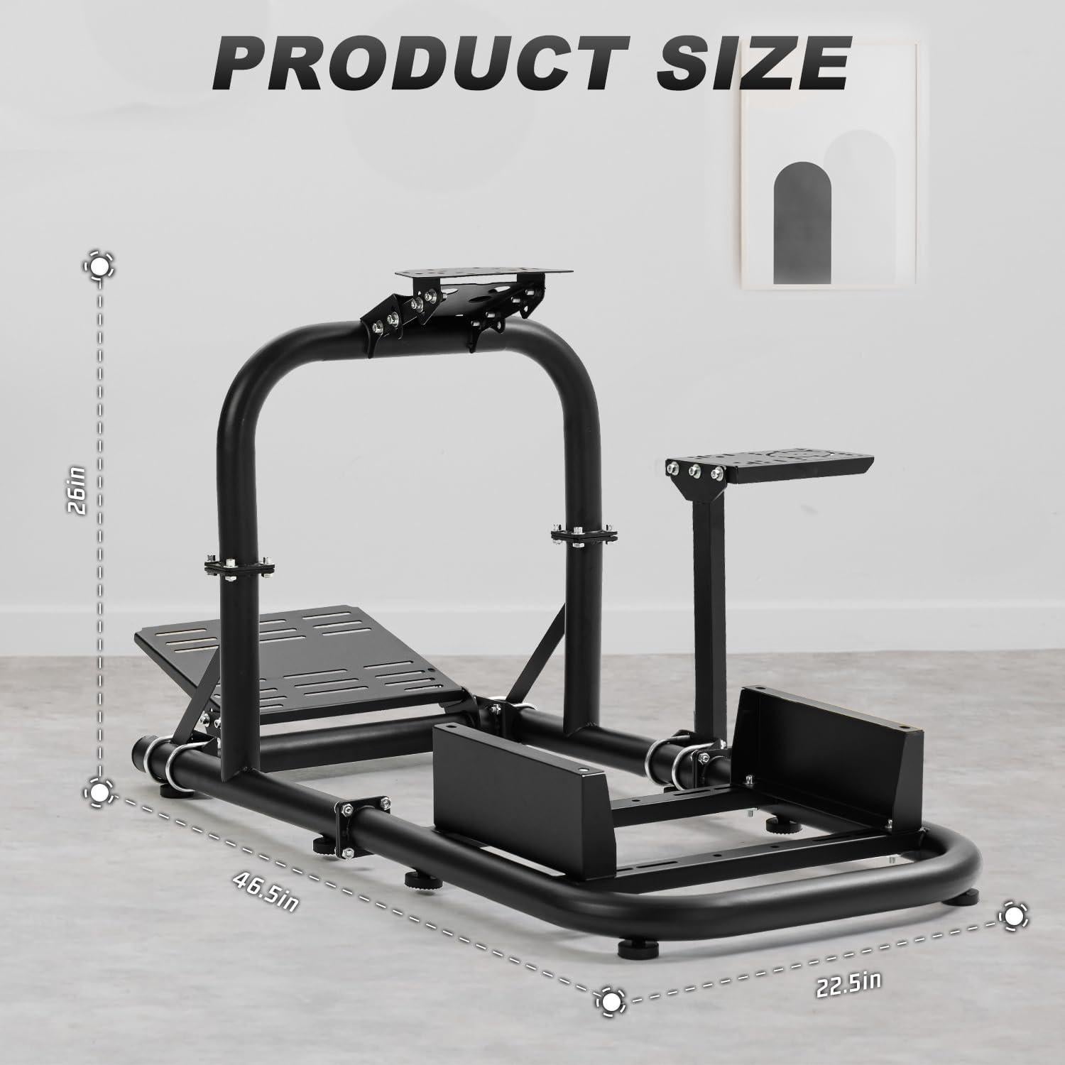 Cockpit de Simulador de Carreras HOTTOBY 50mm Ajustable PC PS4 Xbox