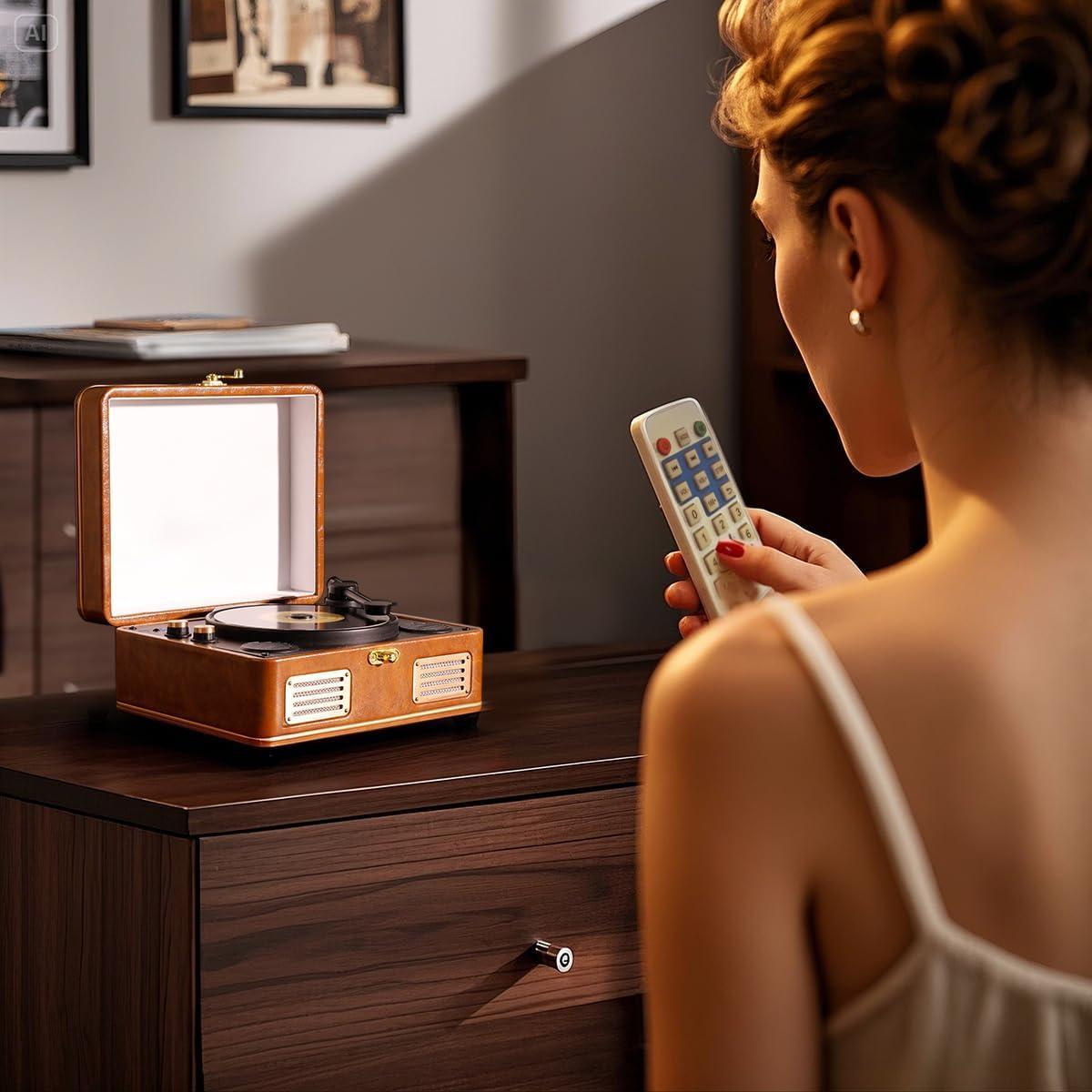 Reproductor de CD portátil MANAYO 1966 Bluetooth 20.32x15.21cm