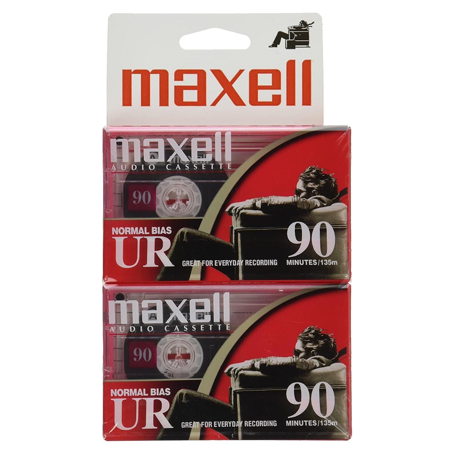 Cinta de Casete Maxell UR-90 - 90 Minutos de Grabación