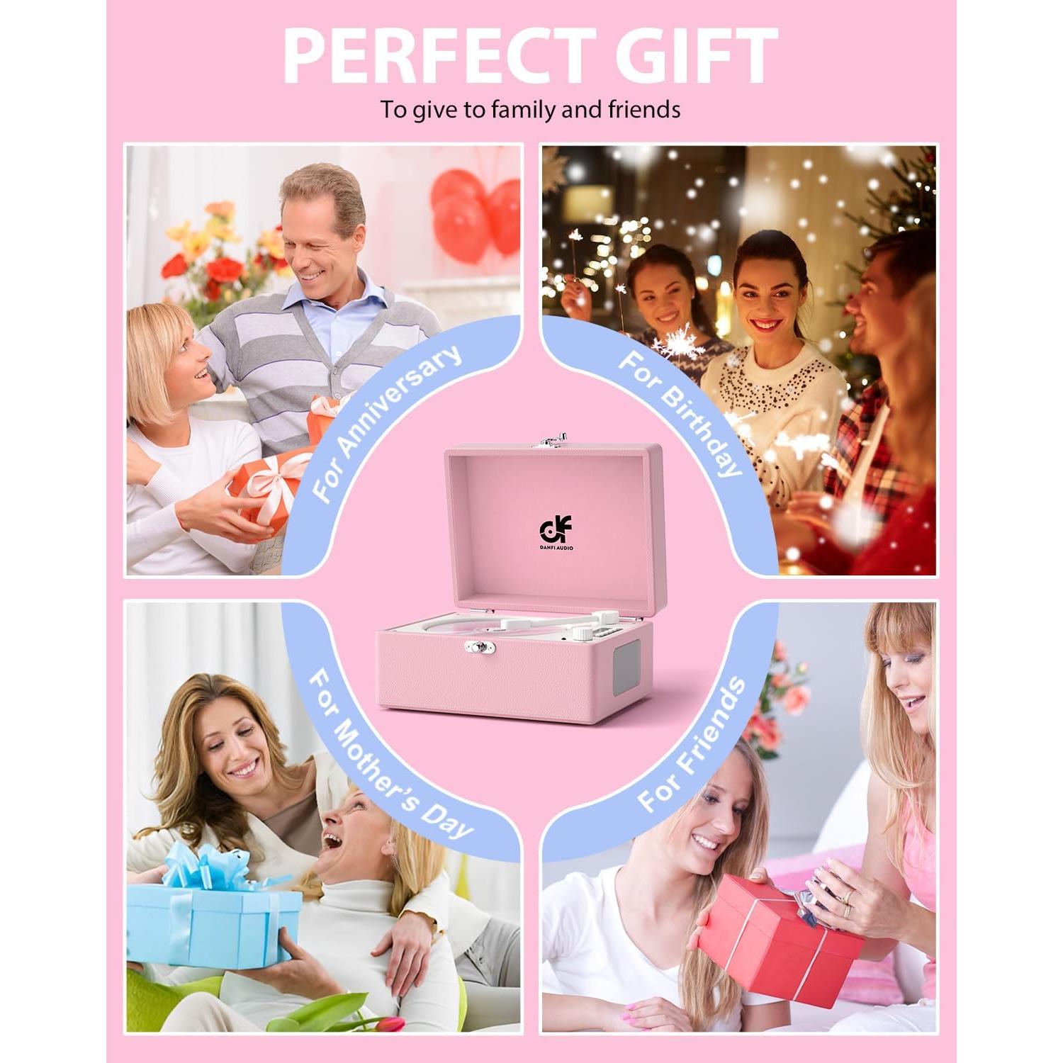 Reproductor de CD Bluetooth DANFI AUDIO DF-003 Rosa