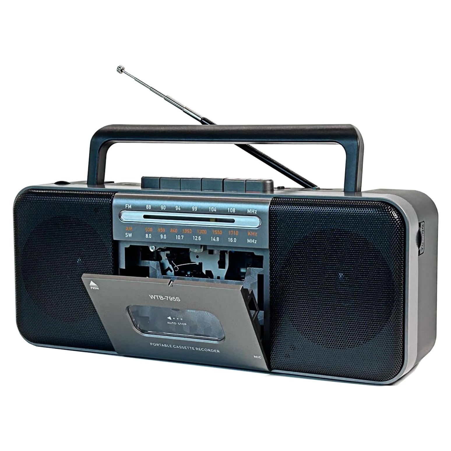 Reproductor de Cinta Portátil Wiithink con Bluetooth y Radio AM/FM