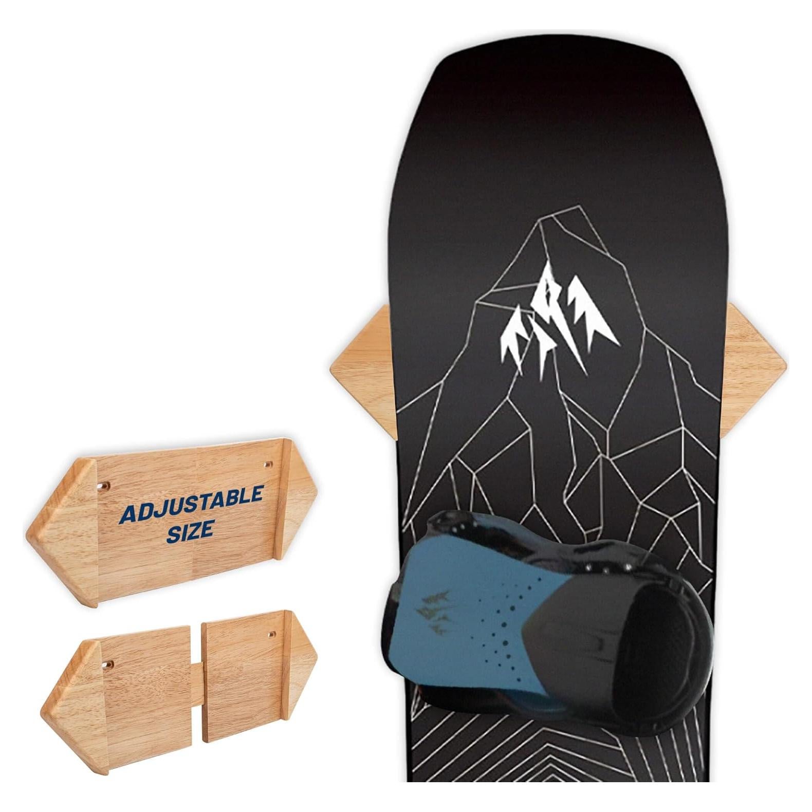 Soporte de Pared para Snowboard Hang 11 - Madera Dura, 15.88 kg