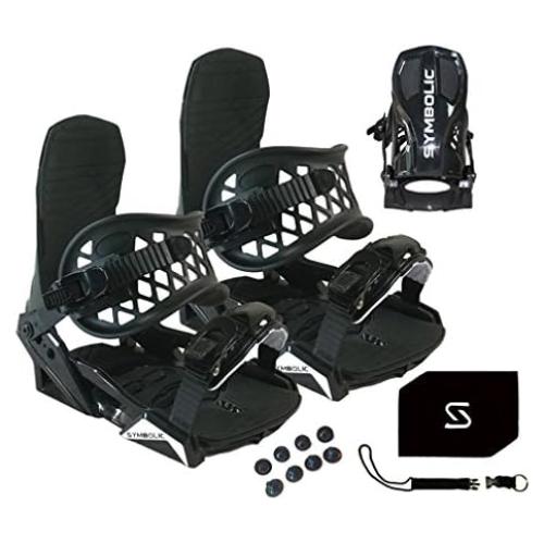 Fijaciones de Snowboard Symbolic Custom-Flow Negro Grande-XL