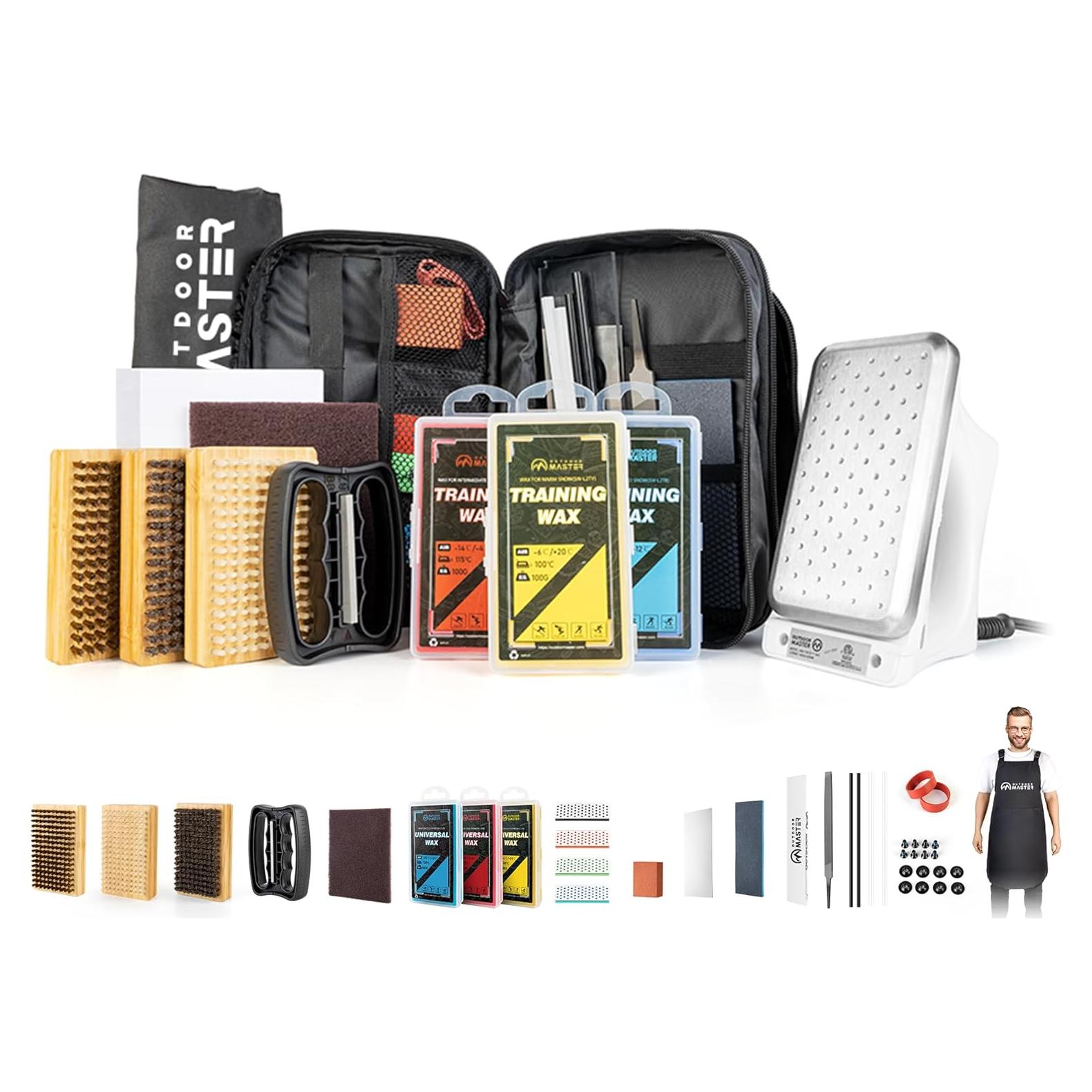 Kit de Afinación y Encerado OutdoorMaster para Esquí y Snowboard