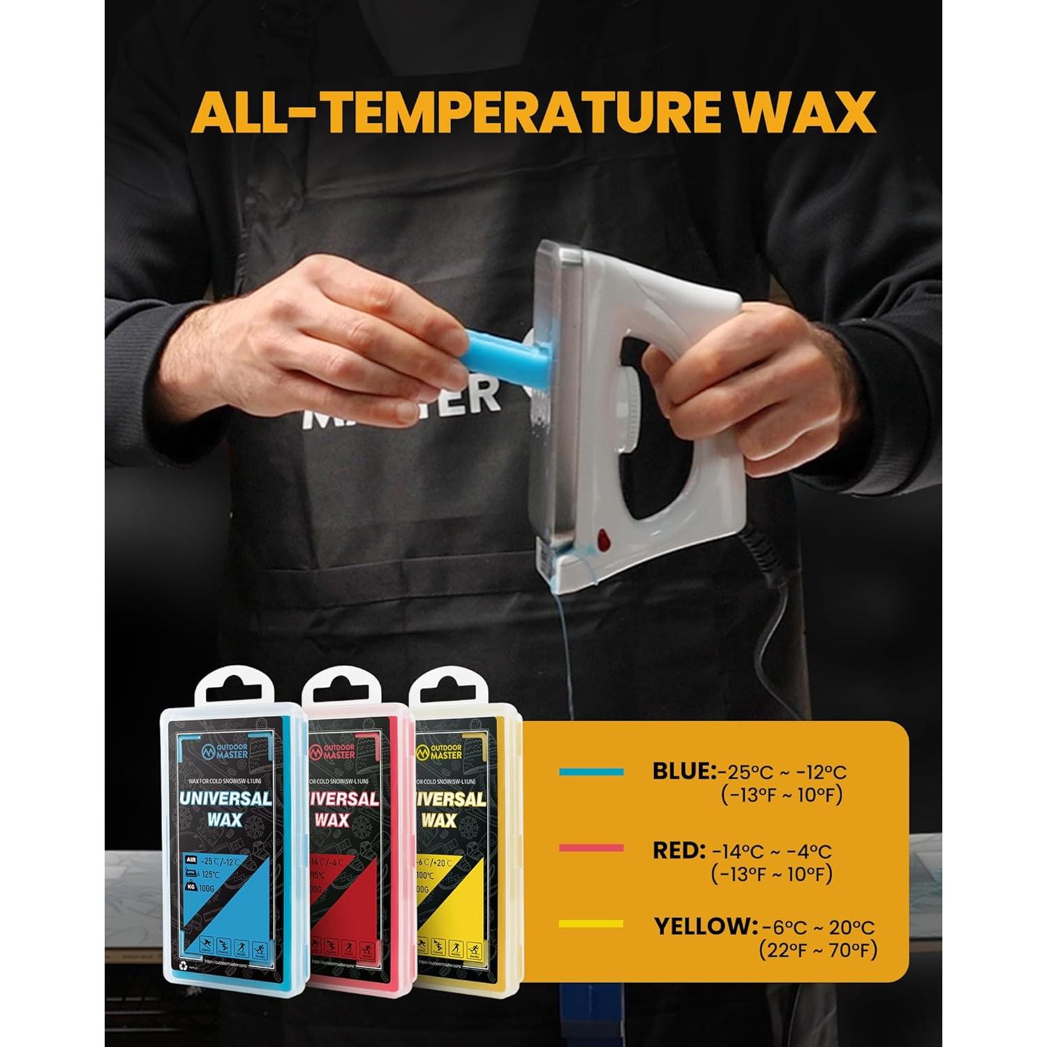 Kit de Afinación y Encerado OutdoorMaster para Esquí y Snowboard