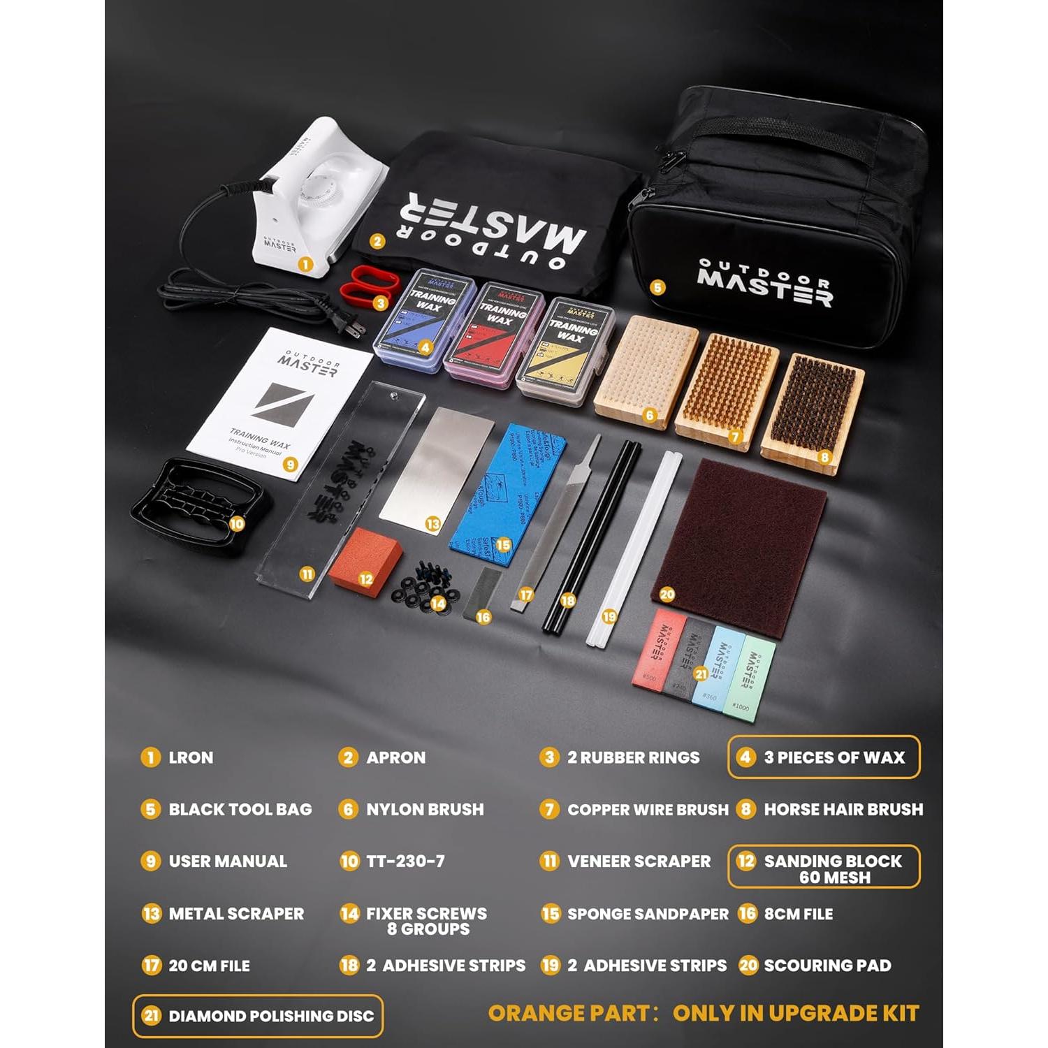 Kit de Afinación y Encerado OutdoorMaster para Esquí y Snowboard