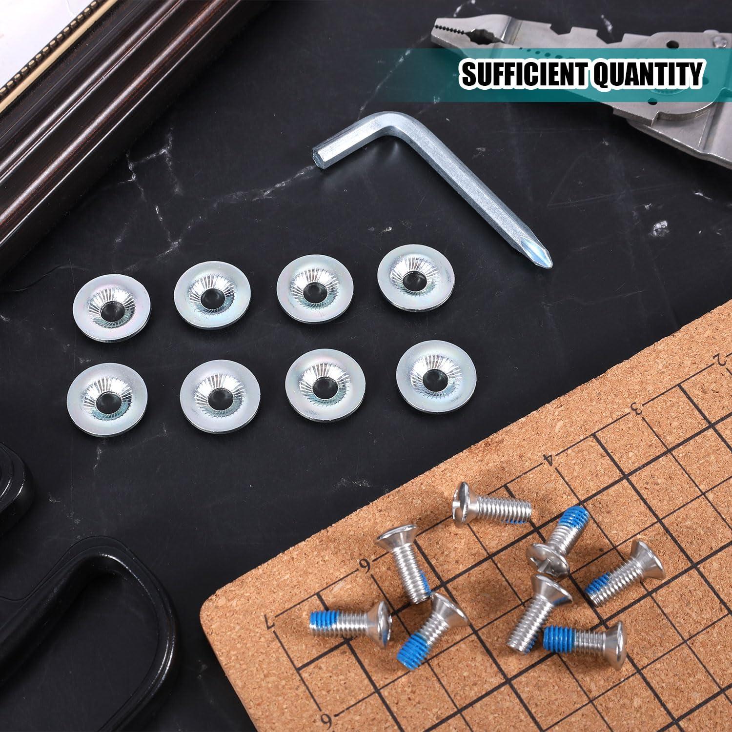 Juego de Tornillos para Snowboard BOXOB 16 Piezas Acero Inoxidable