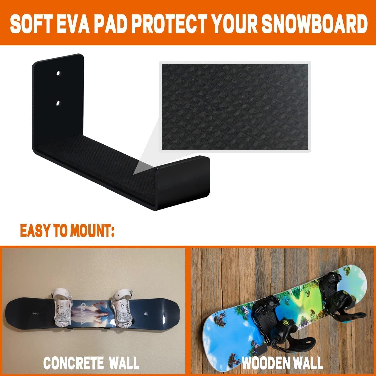 Soporte de Pared para Snowboard Poskad - Aluminio Minimalista
