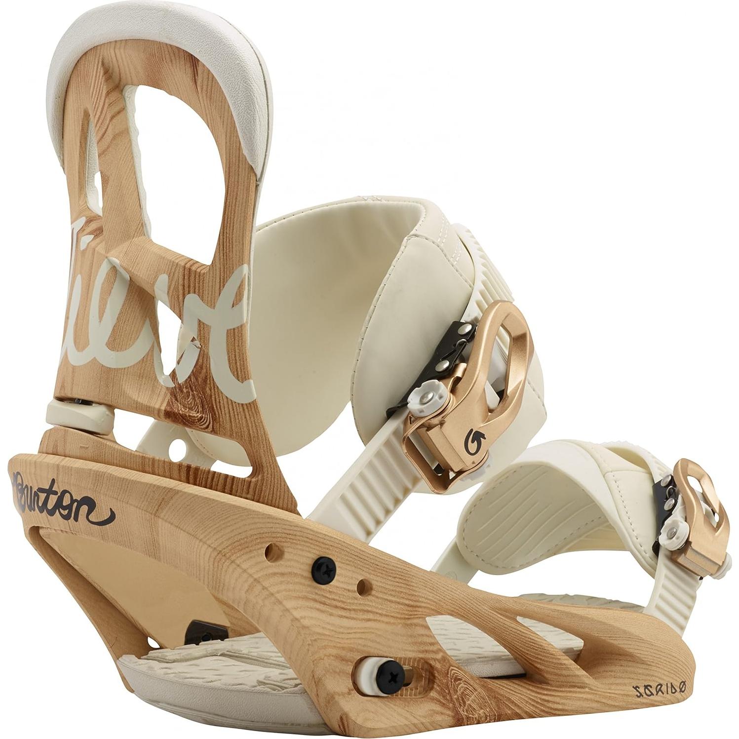 Fijaciones de Snowboard Burton Scribe Mujer Talla Grande Madera