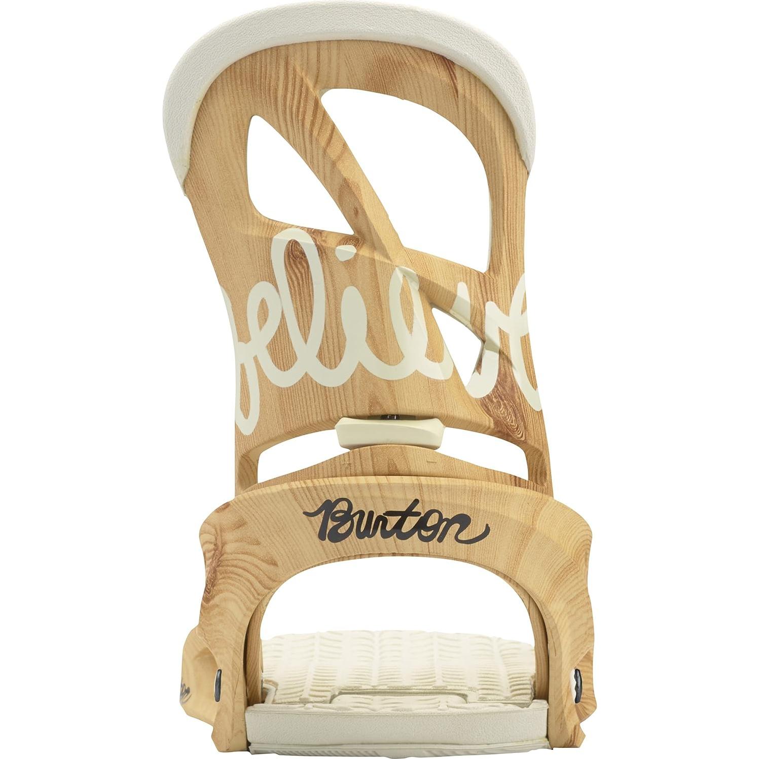 Fijaciones de Snowboard Burton Scribe Mujer Talla Grande Madera