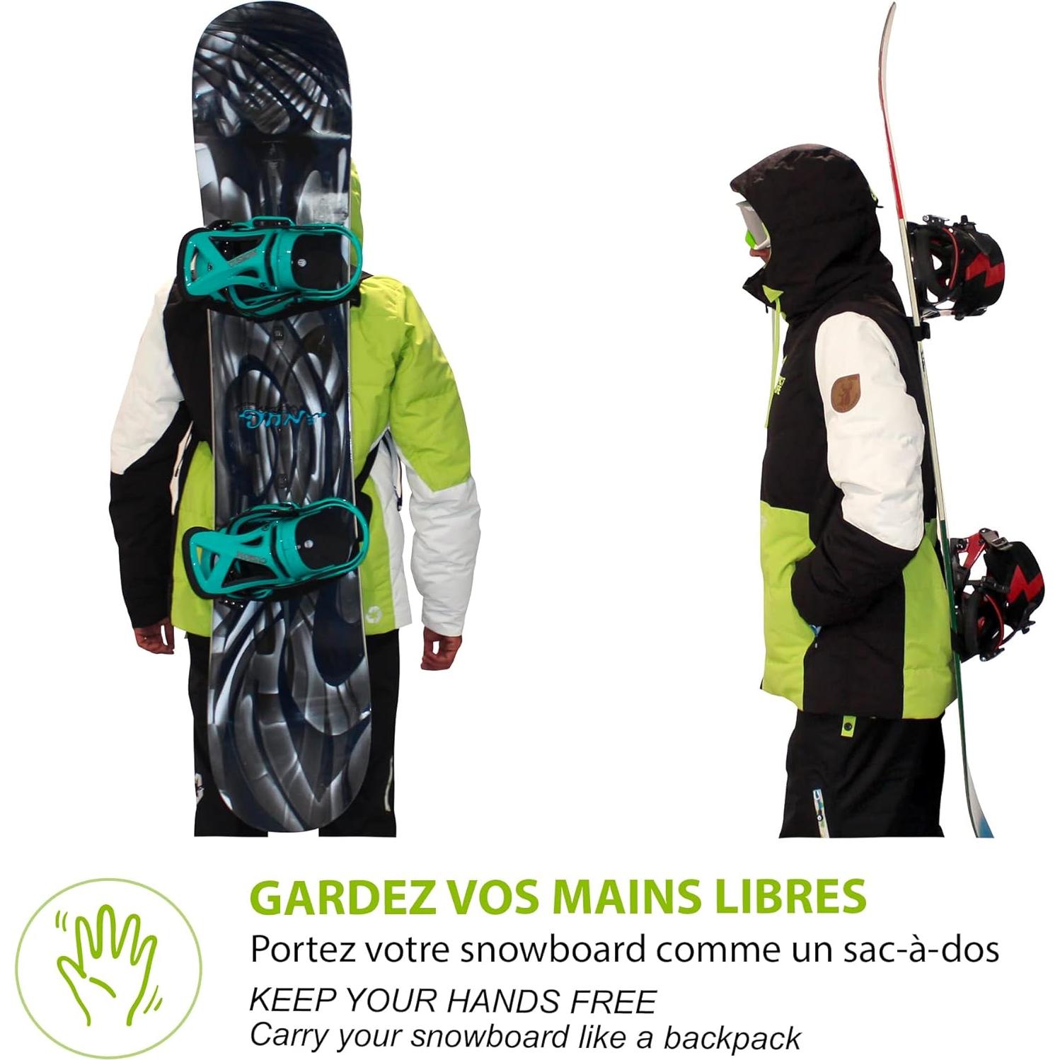 Soporte para Snowboard Wantalis Surfback - Ultra Cómodo y Compacto