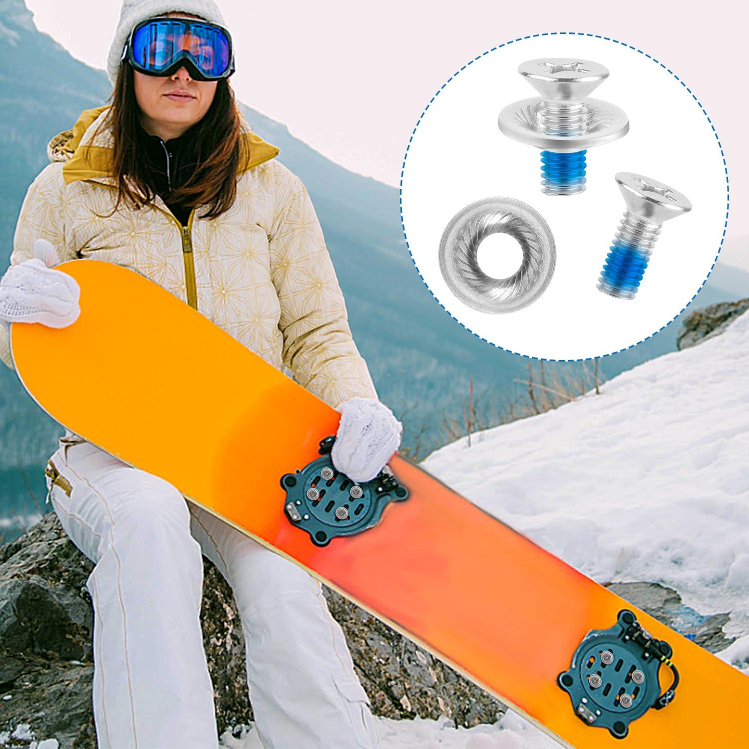 Juego de Tornillos de Fijación para Tabla de Nieve Lasuroa - 8 Piezas