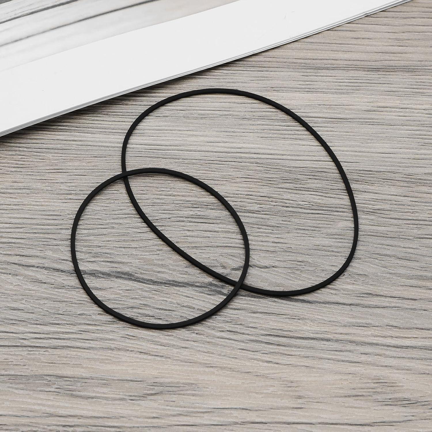 100 Correas de Transmisión de Caucho Negras 25-70mm 1mm Grosor