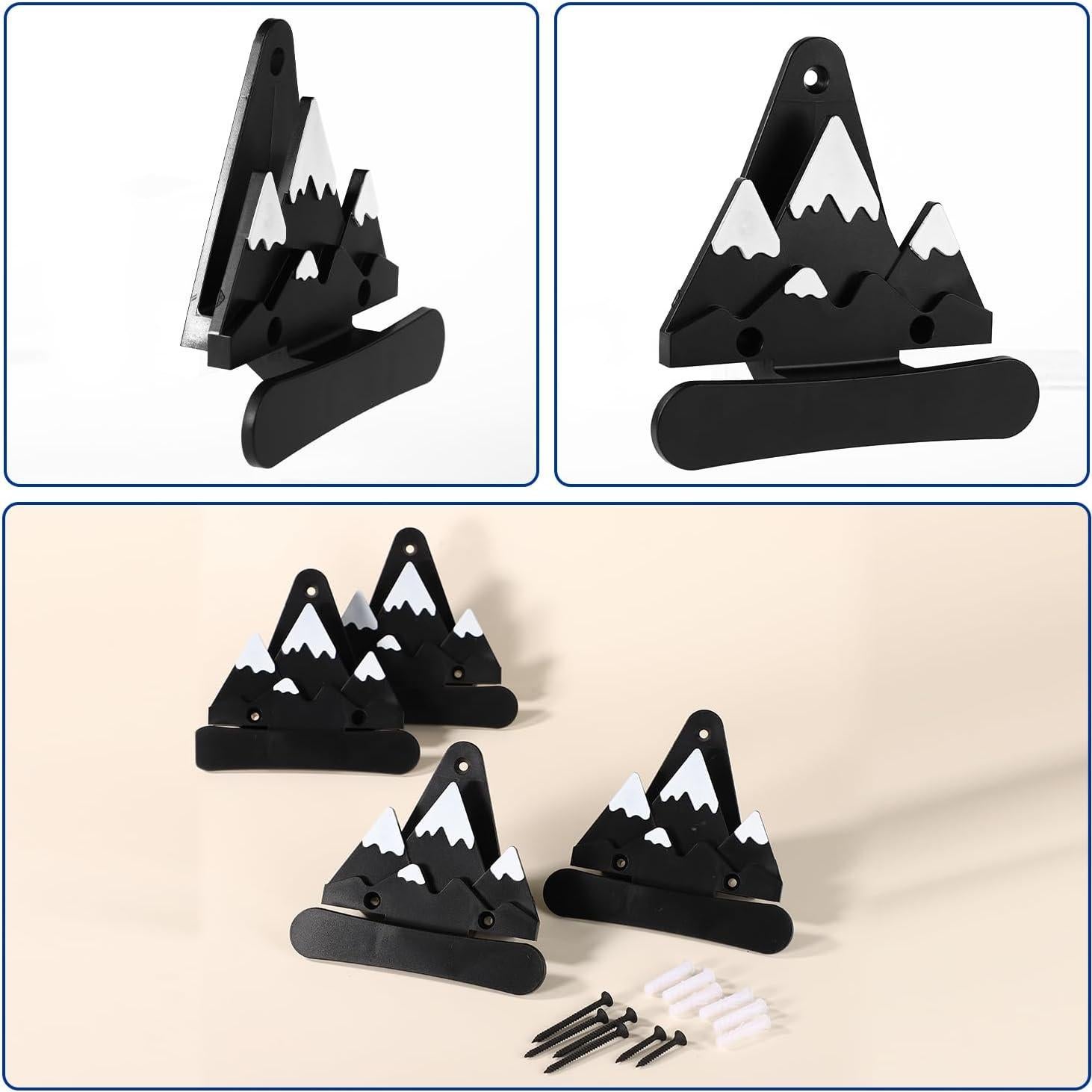 Soportes de Exhibición para Snowboard Gosknor 4 Pcs Montaje Pared