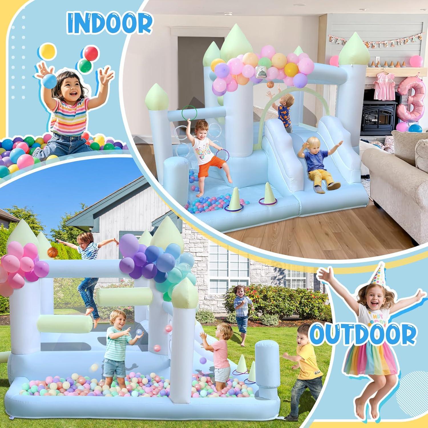 Casa Inflable de Rebote 8 en 1 Ninghaovov para Niños