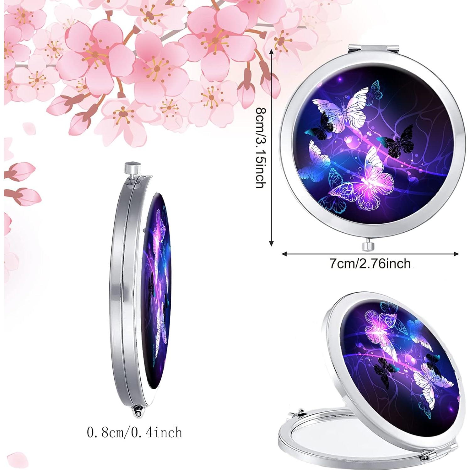 Espejo Compacto Doble Cara LONNAONE 7cm Plegable Viaje