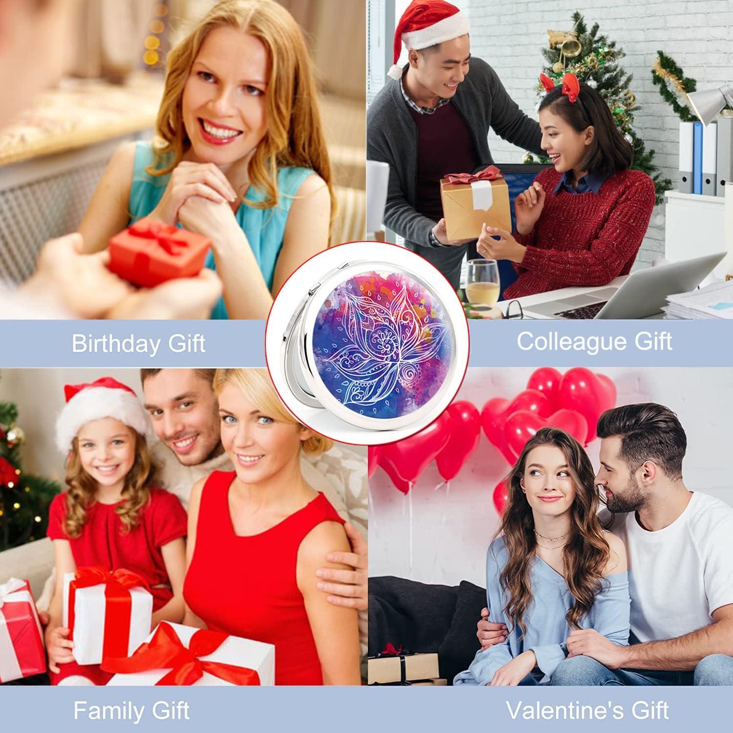 Espejo Compacto Doble Cara LONNAONE 7cm Plegable Viaje