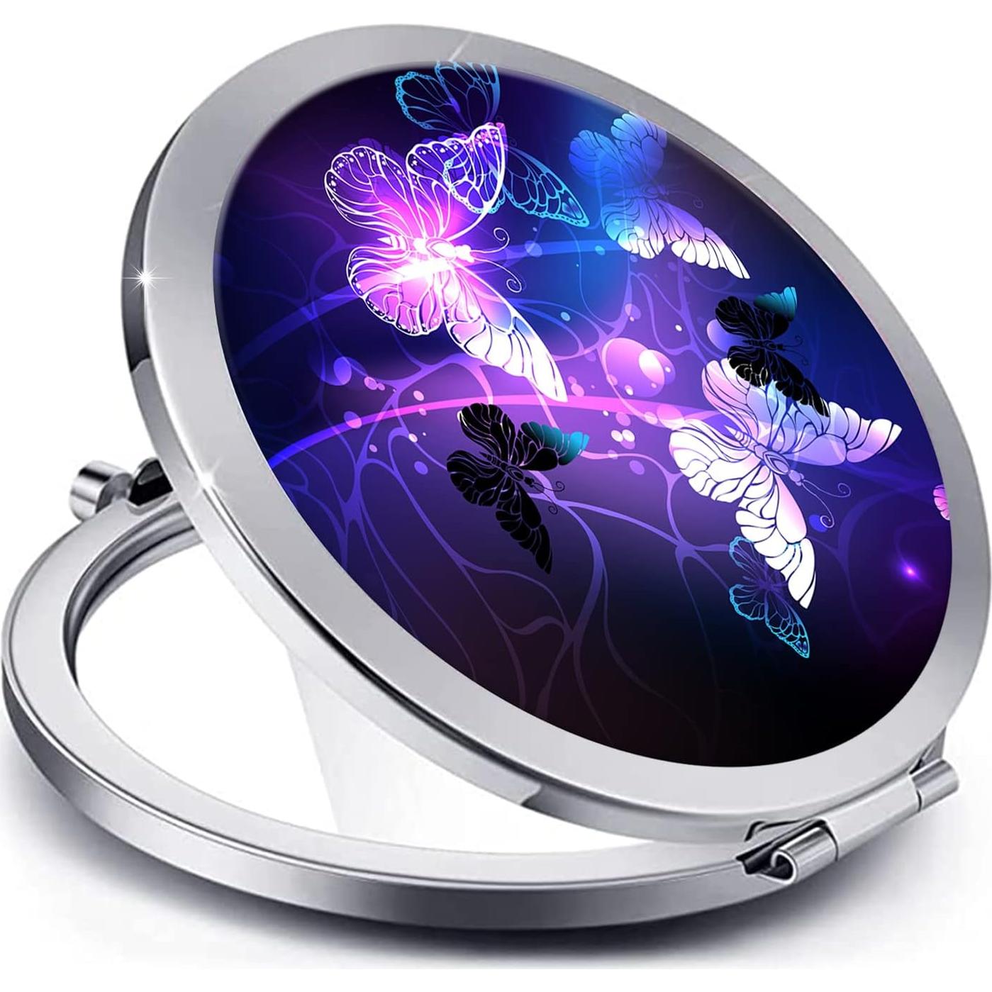 Espejo Compacto Doble Cara LONNAONE 7cm Plegable Viaje