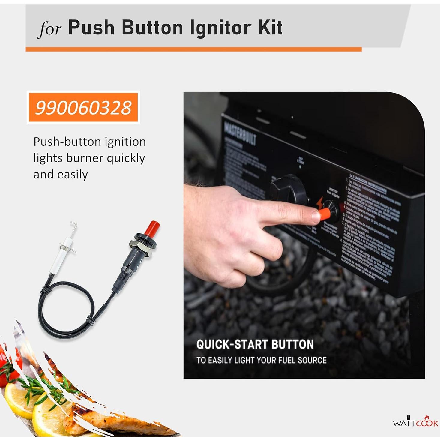 Quemador de Gas BISONCOOK para Ahumador Masterbuilt 30"