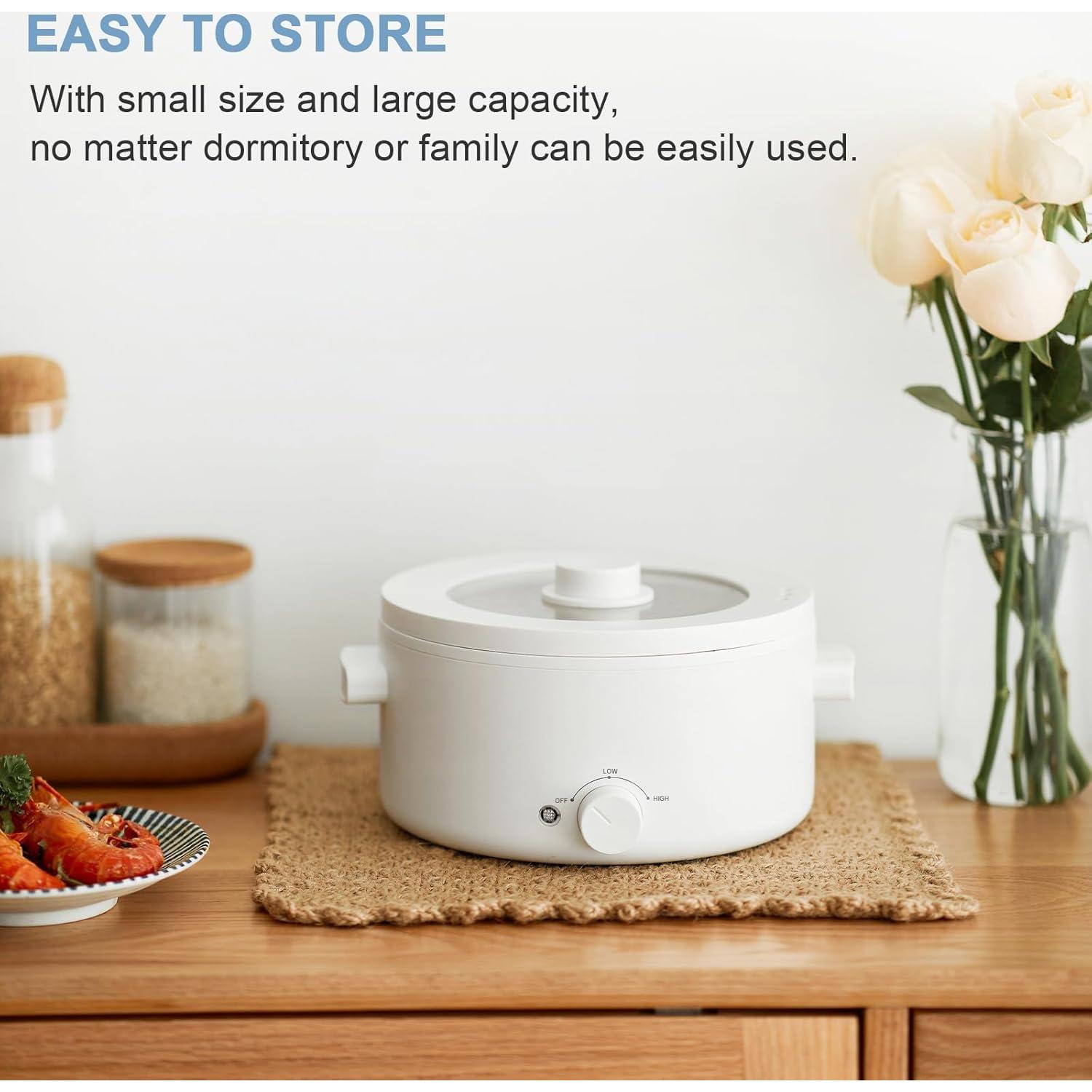 Olla Caliente Eléctrica Olayks 2L Cerámica Antiadherente