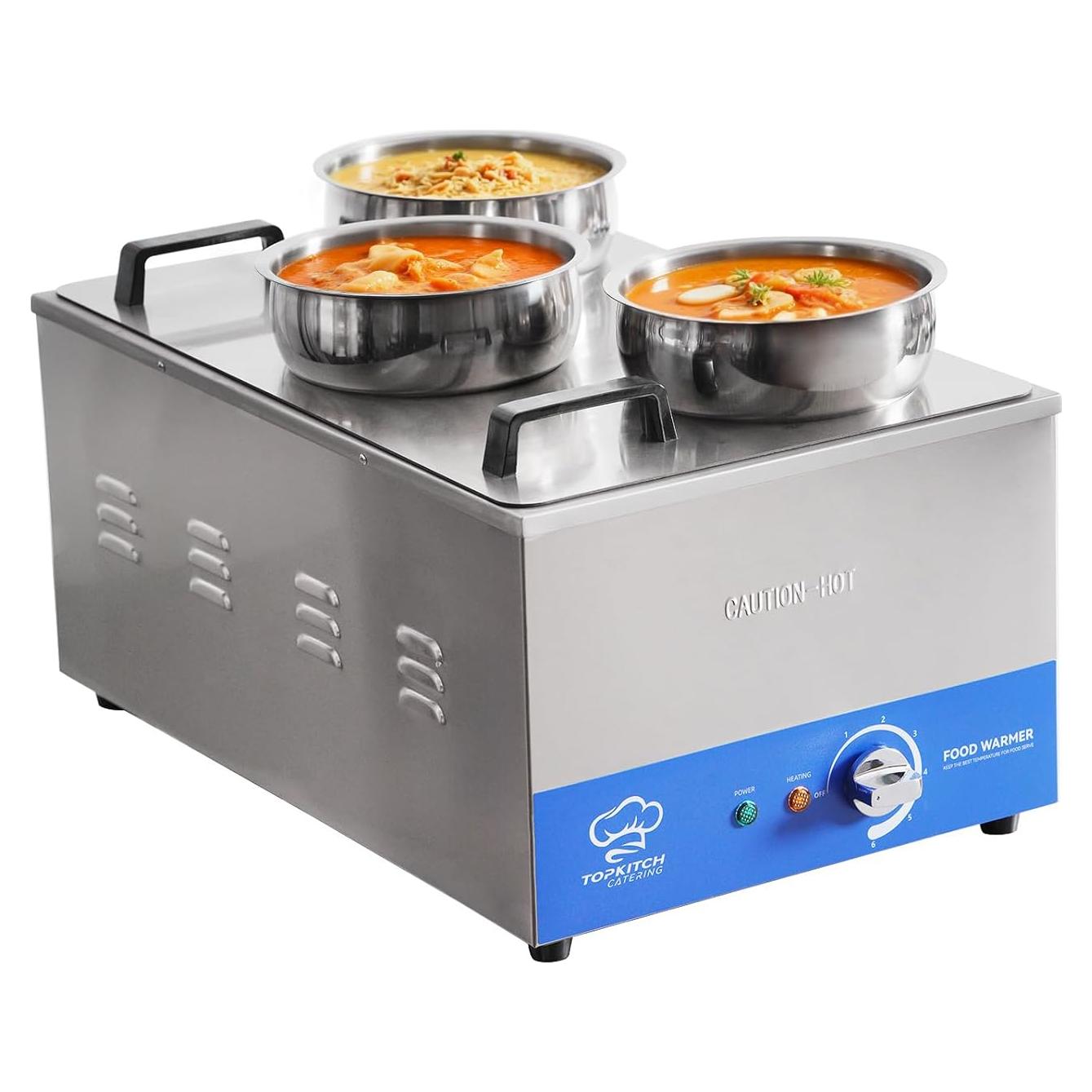 Calentador de Sopa Eléctrico TOPKITCH 12L 3 Cubos 30-85°C