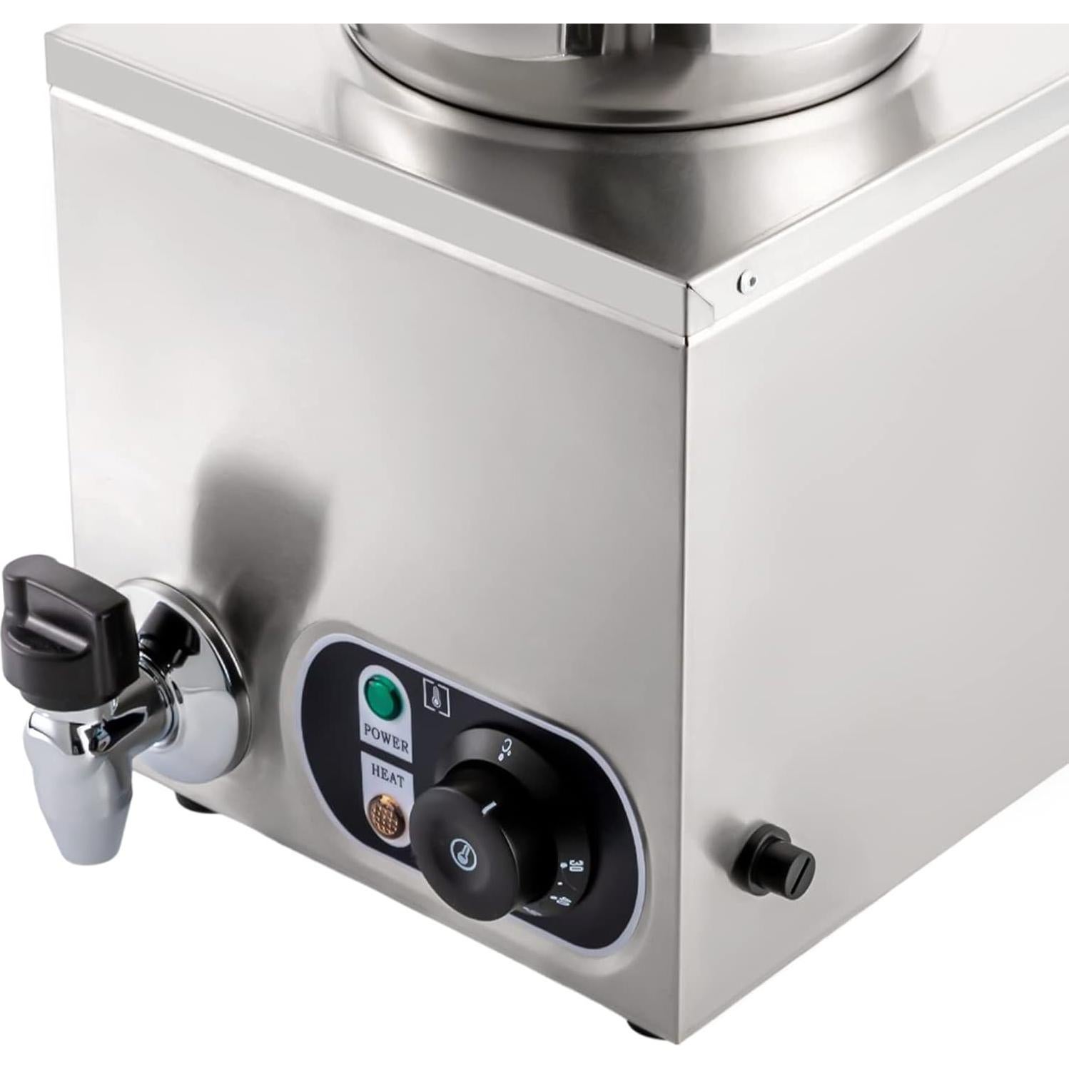 Calentador de sopa comercial Aongslank 300W 4L acero inoxidable