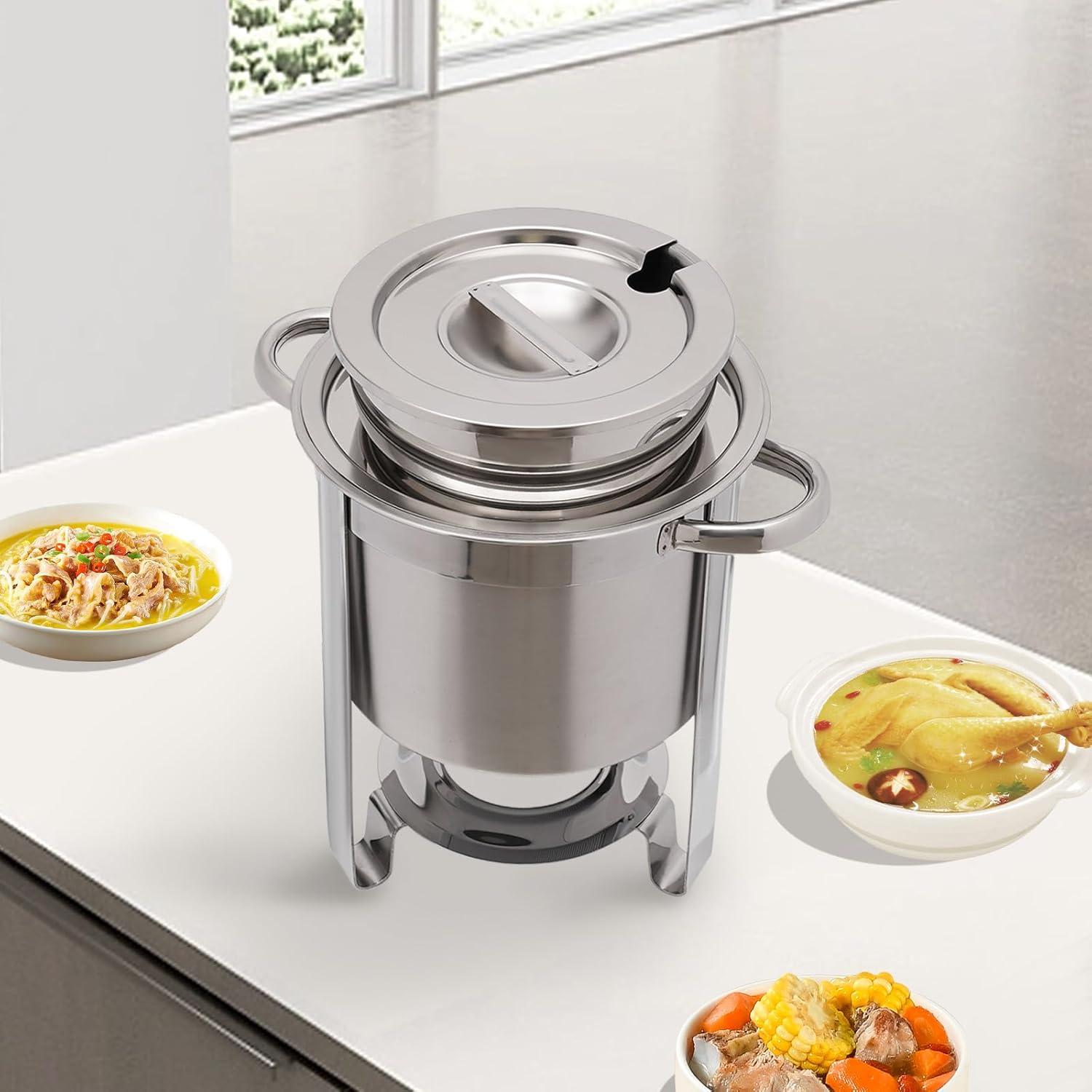 Chafer de Sopa Eléctrico Unnsiapit 4L Acero Inoxidable