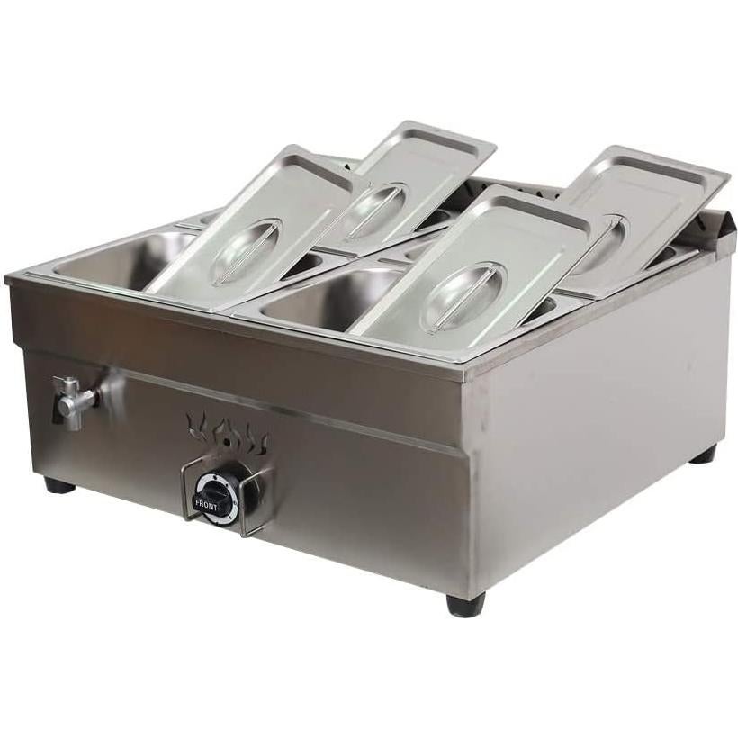 Calentador de Sopa Gas Propano INTSUPERMAI 4 Bandejas 110V