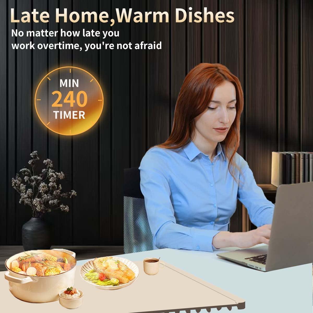 Alfombrilla Calentadora Eléctrica GXFANZHU 66x38 cm 240W