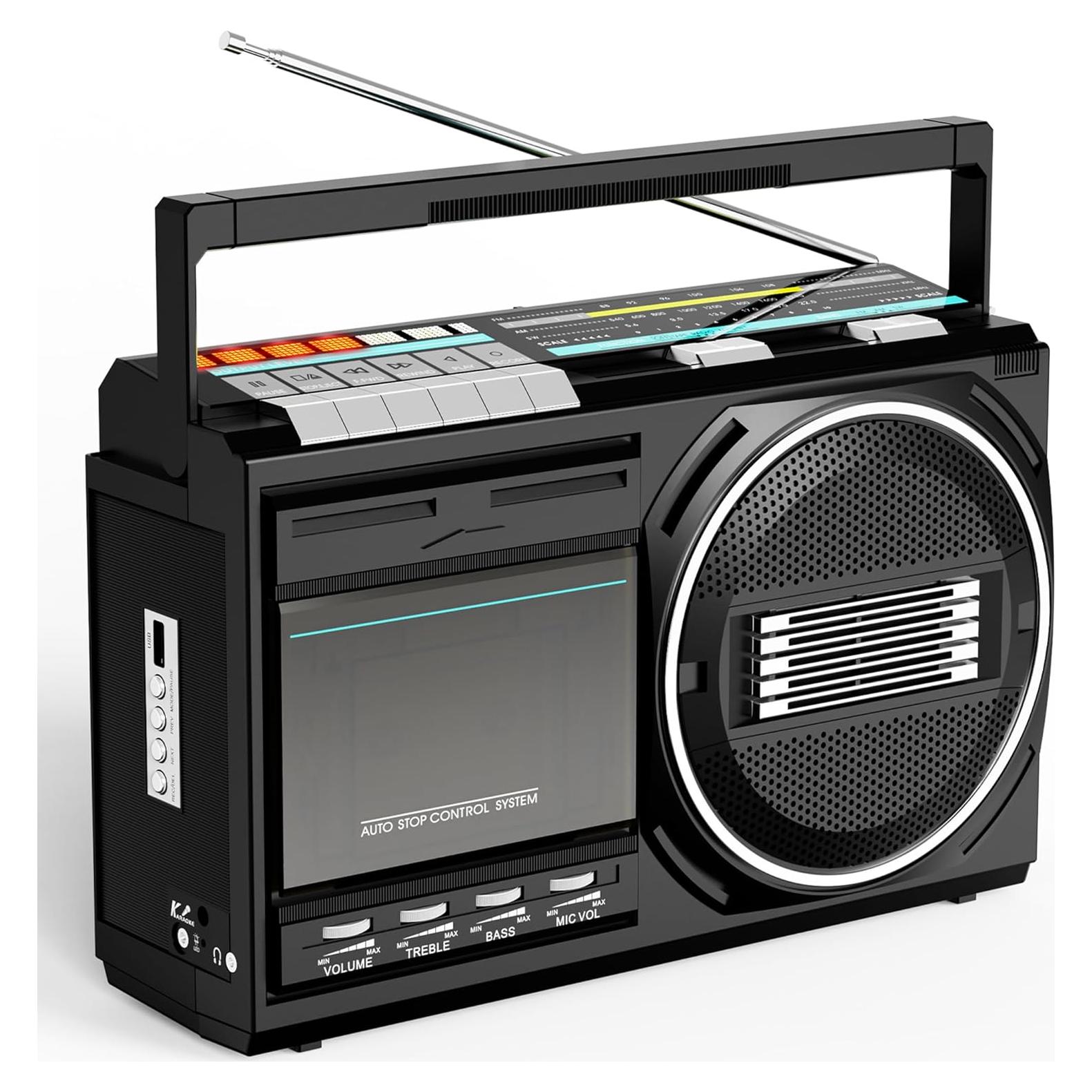 Reproductor de Cassettes Bluetooth Kuephom T1USB - Boombox Retro