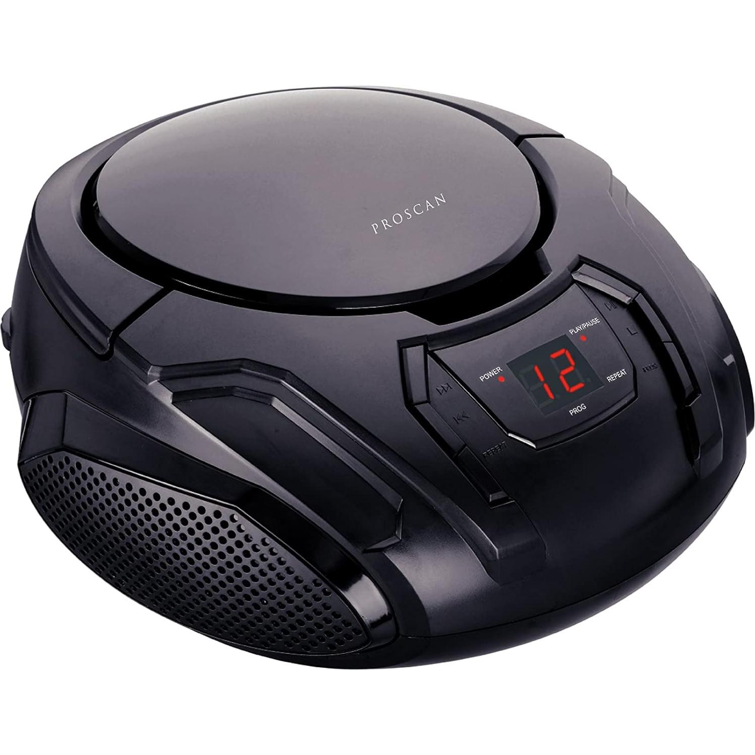 Boombox Portátil PROSCAN PRCD261 con Radio AM/FM y CD