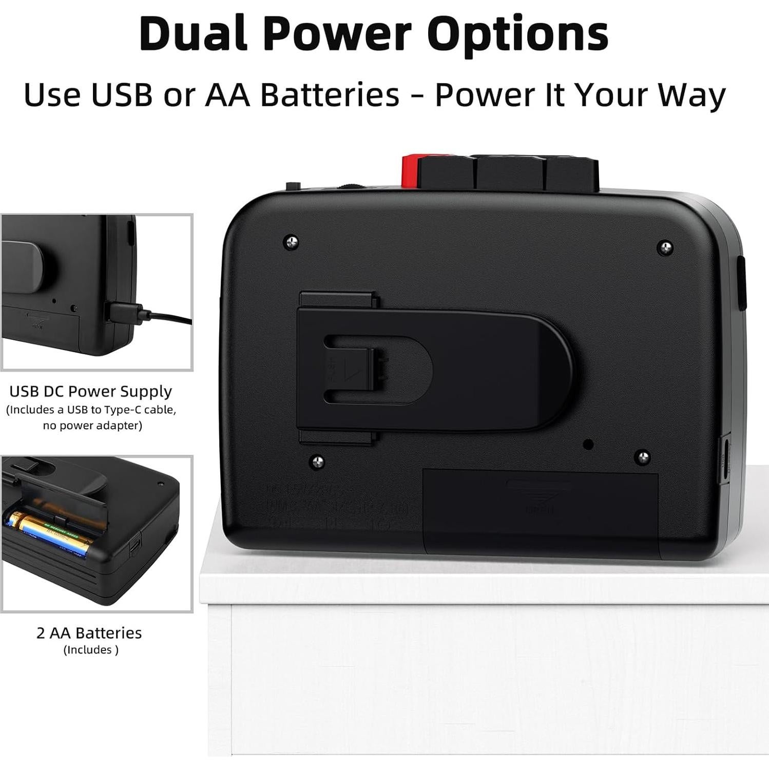 Reproductor de Cinta Cassette Mersoco T201 - AM/FM, Grabador