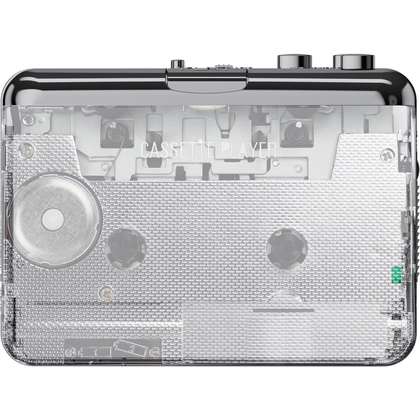 Reproductor de Cassettes Docooler con Conversión a MP3 y Auriculares