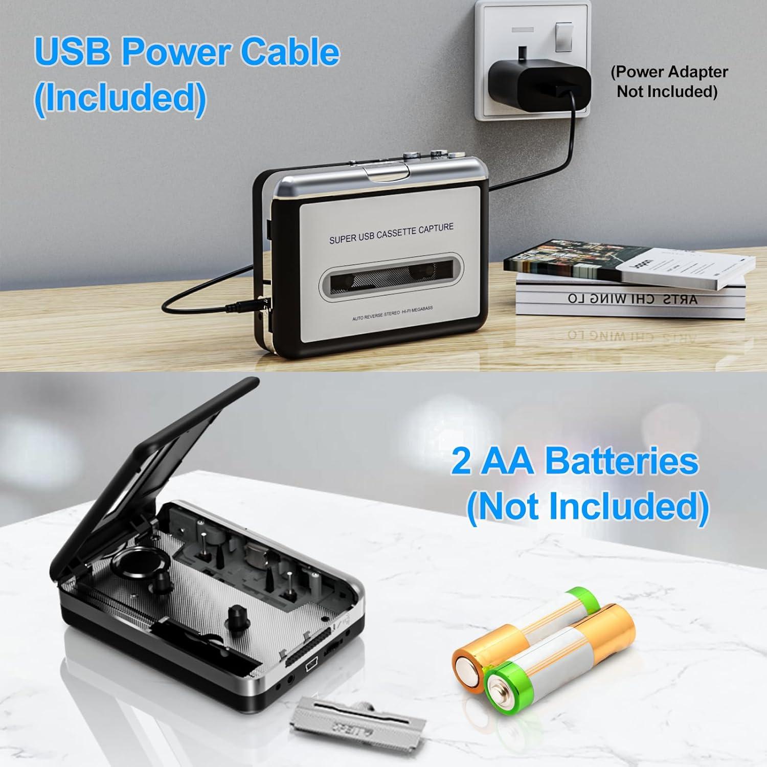 Reproductor de Cinta Mersoco BR602, Convierte a MP3, Portátil