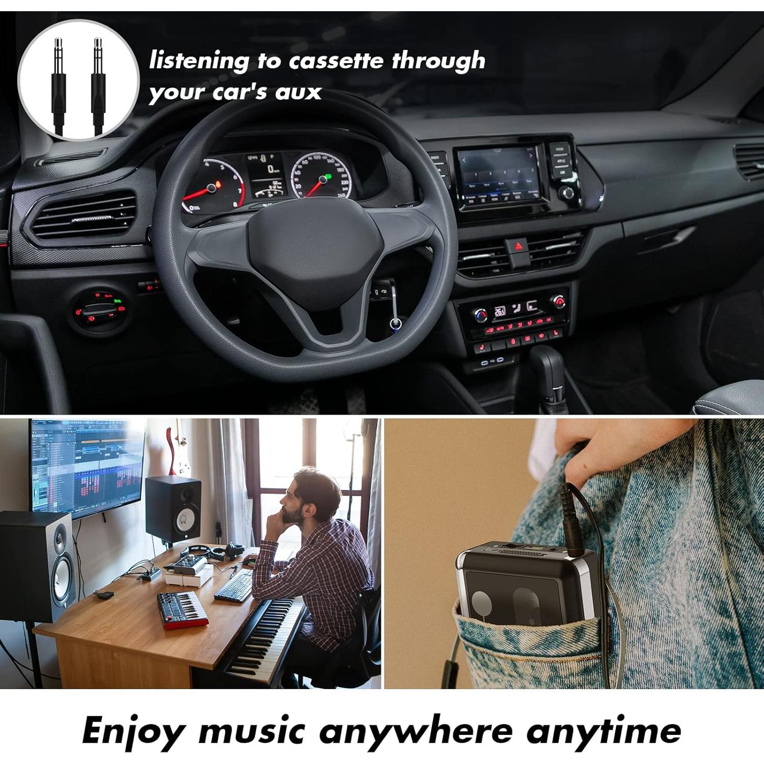 Reproductor de Cassettes Portátil Mersoco USB a MP3