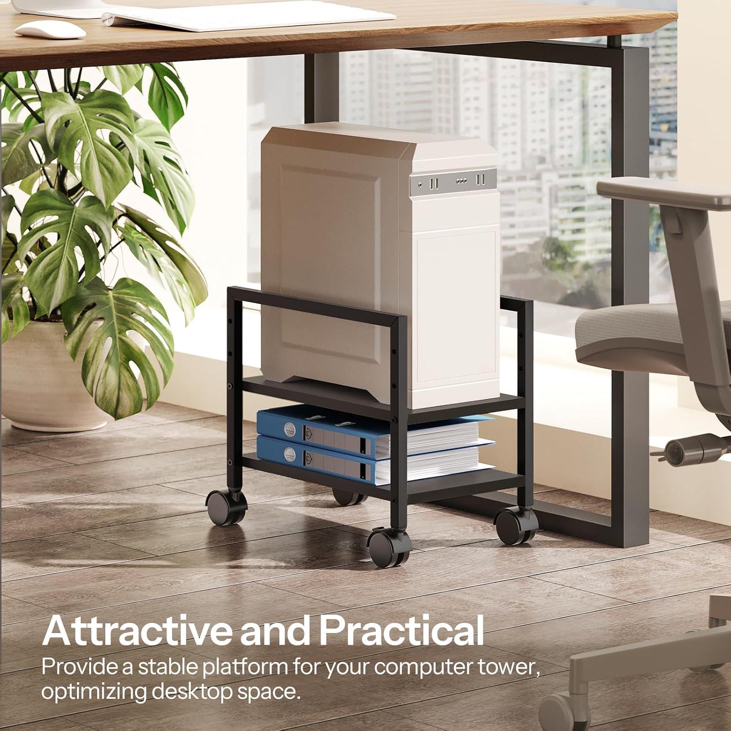 Soporte para Torre de PC HOOBRO BB11CJ01 Ajustable Negro