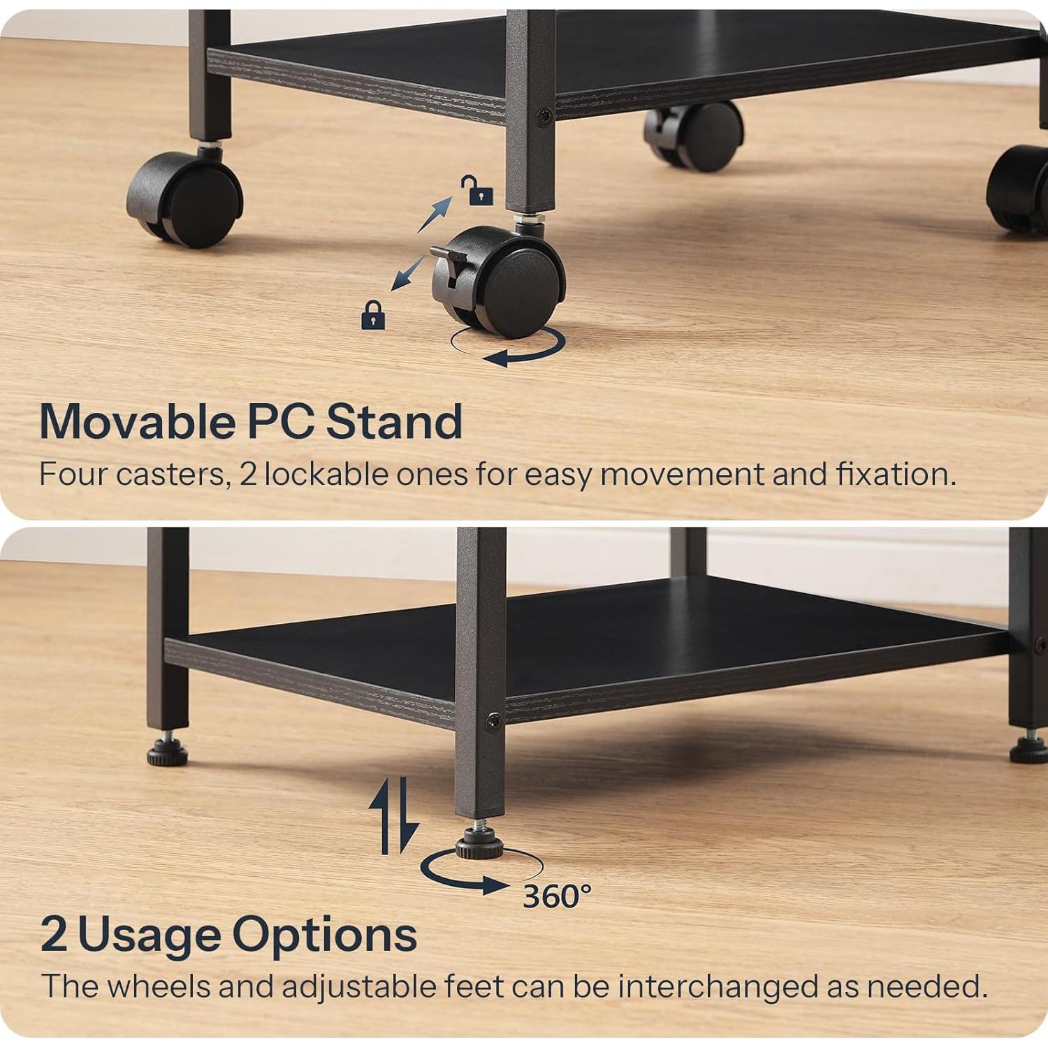 Soporte para Torre de PC HOOBRO BB11CJ01 Ajustable Negro