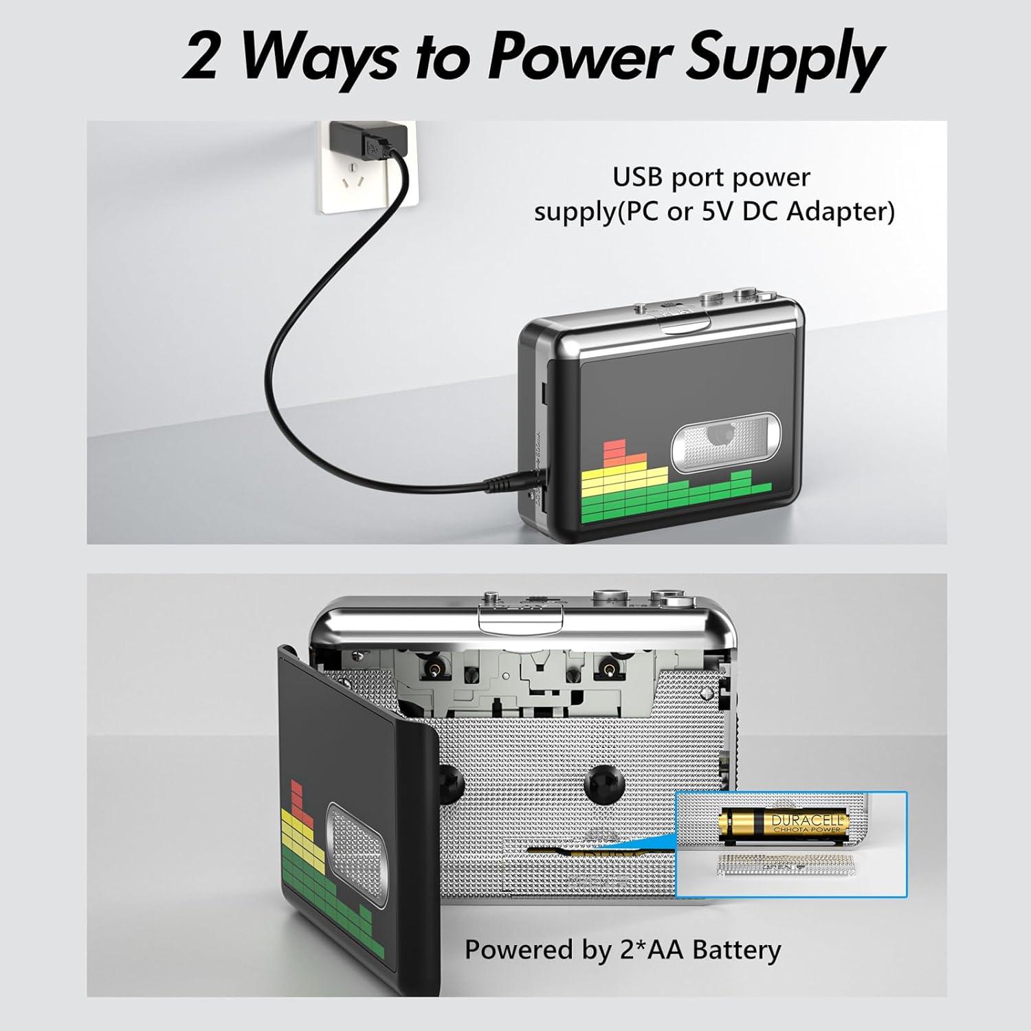 Reproductor de Cinta a MP3 Mersoco BR607 Portátil USB