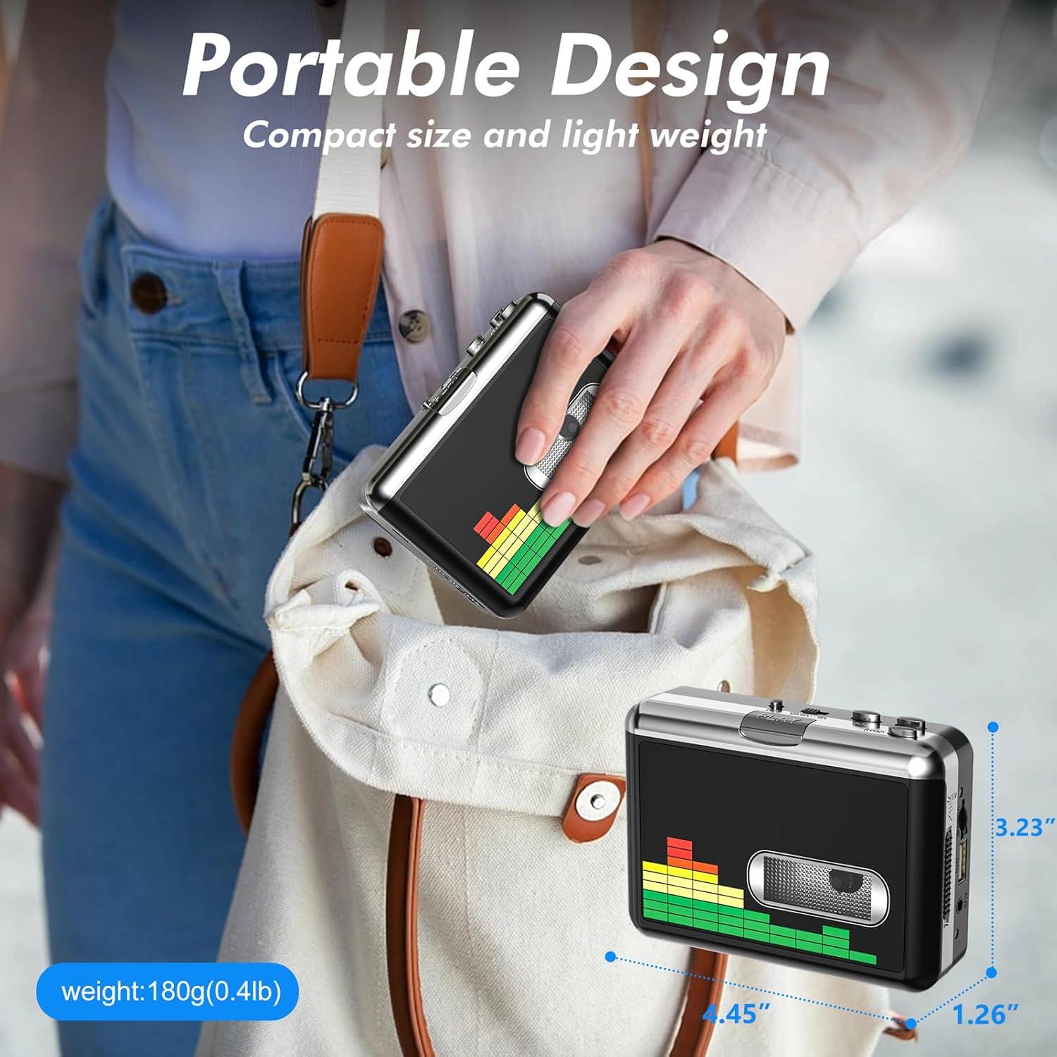 Reproductor de Cinta a MP3 Mersoco BR607 Portátil USB