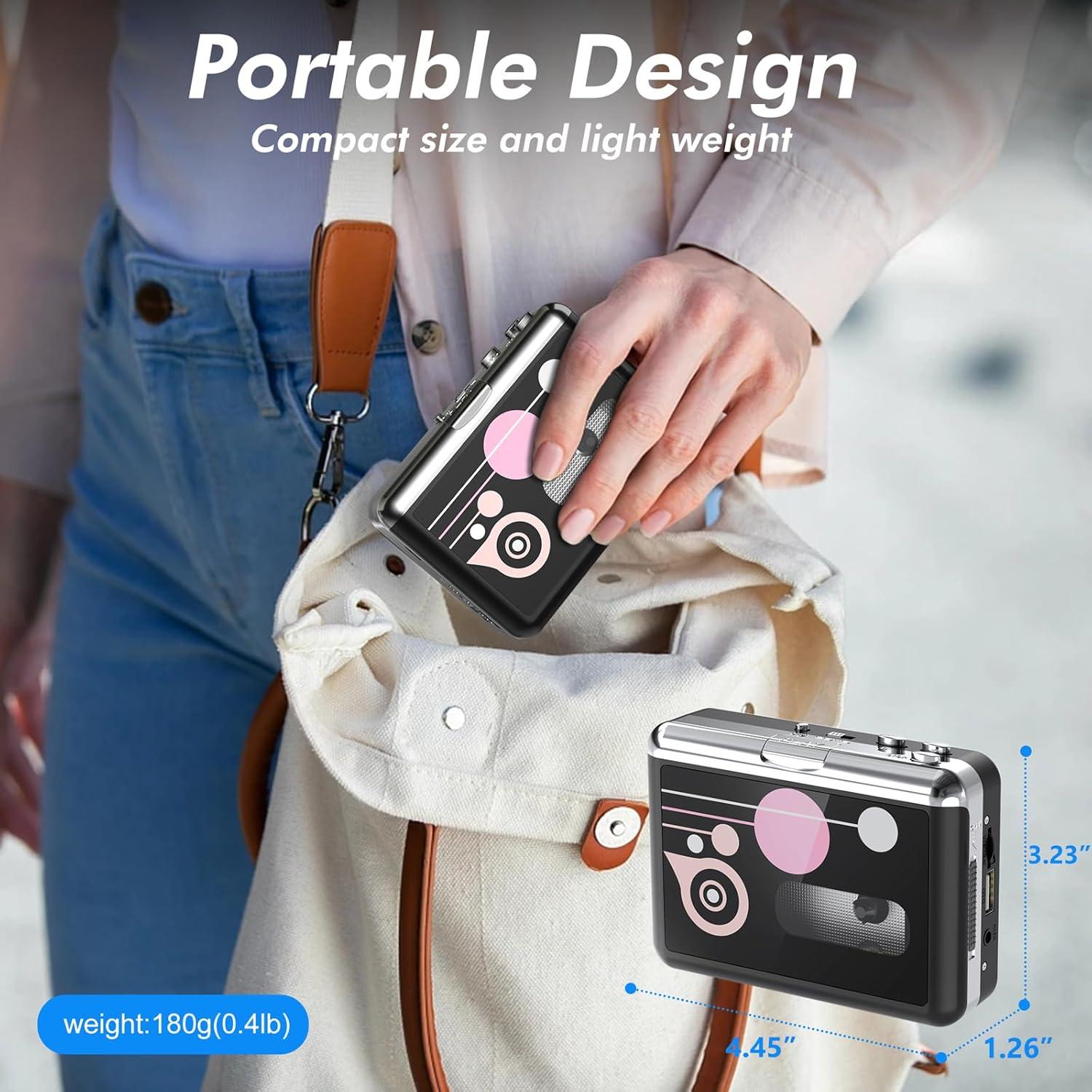 Reproductor de Cinta de Casete Mersoco BR608 USB a MP3